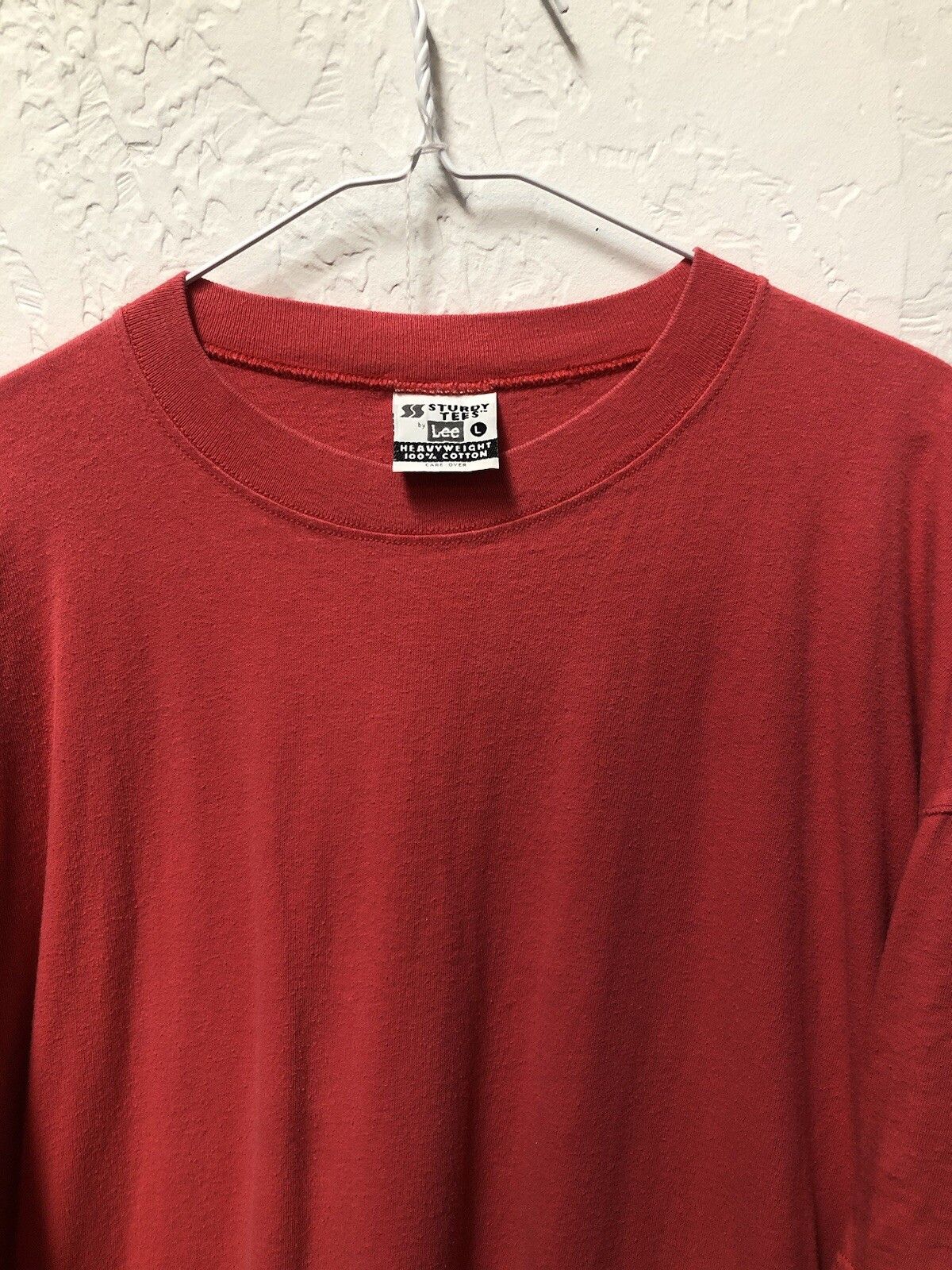 Lee × Vintage Lee Sturdy Tees T Shirt Blank Cotton Faded USA Large / XL Size US XL / EU 56 / 4 - 2 Thumbnail