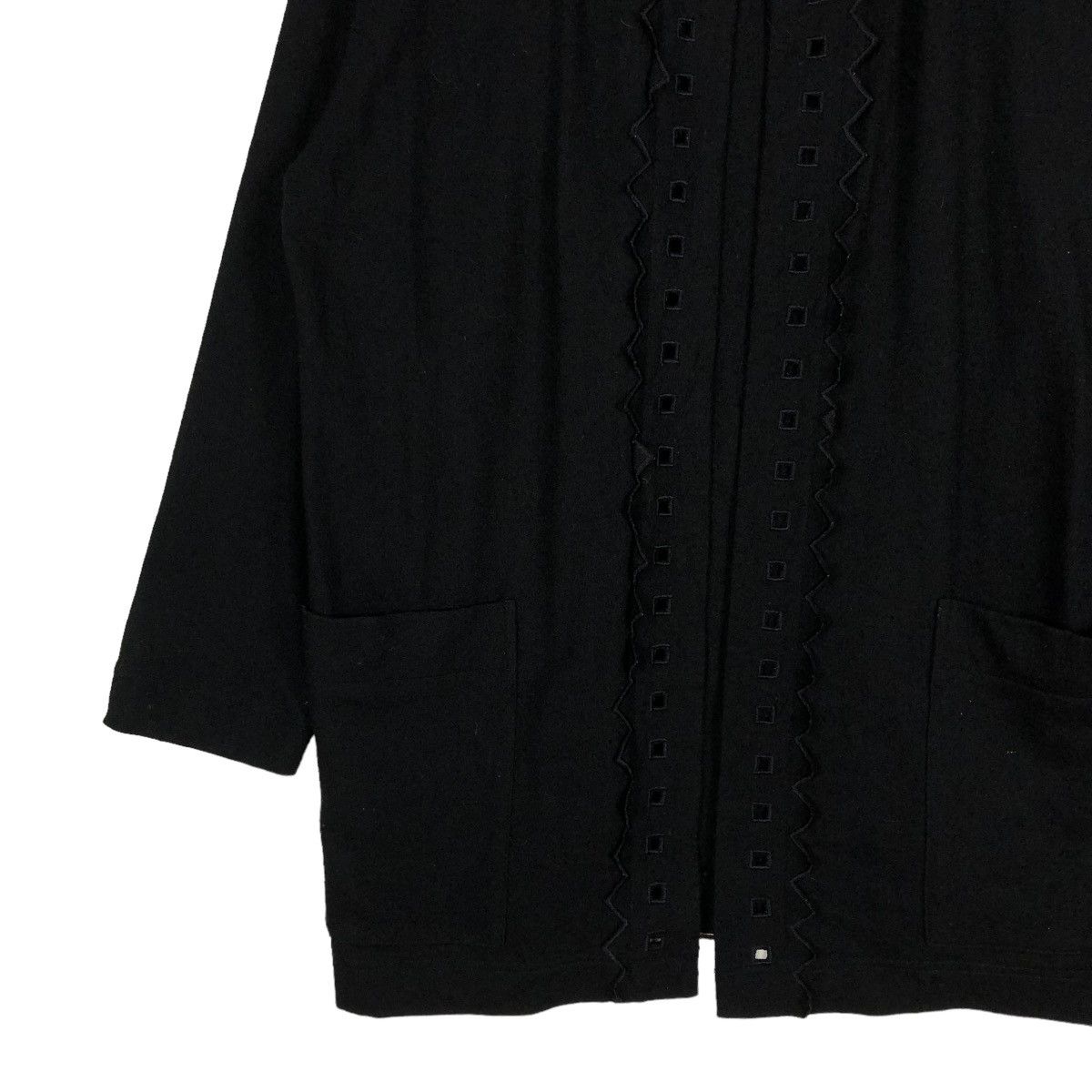 Issey Miyake 🔥VINTAGE ISSEY MIYAKE PLANTATION BLOUSE RICH BLACK Size M / US 6-8 / IT 42-44 - 6 Thumbnail