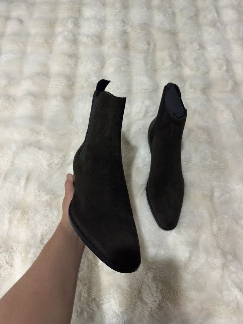 Saint Laurent Paris Saint laurent paris Suede Chelsea boots 2506-Nextarrow Size US 8 / EU 41 - 5 Thumbnail