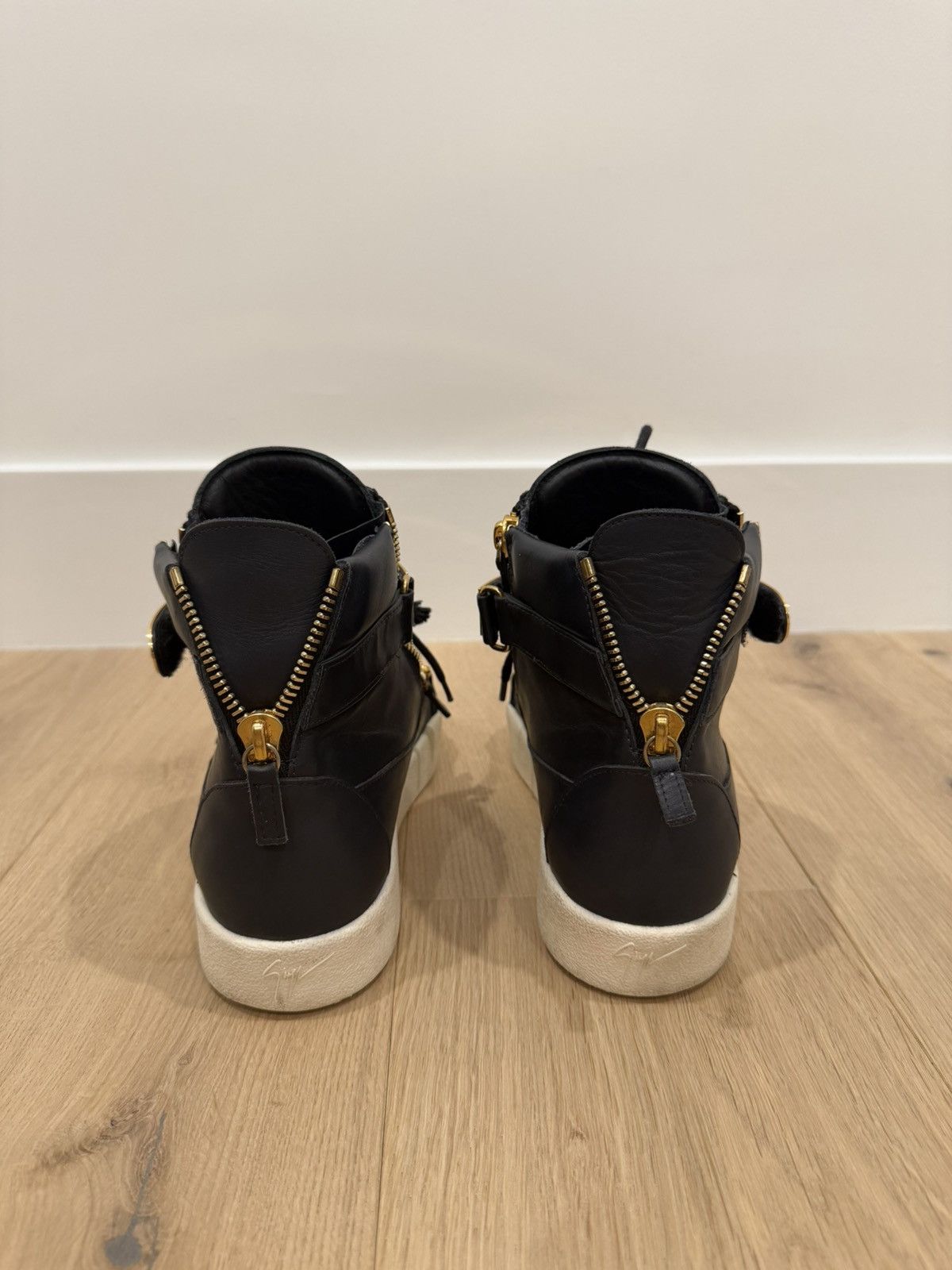Giuseppe Zanotti Giuseppe Zanotti Dark Blue High Top Double Zipper Size US 10 / EU 43 - 3 Thumbnail