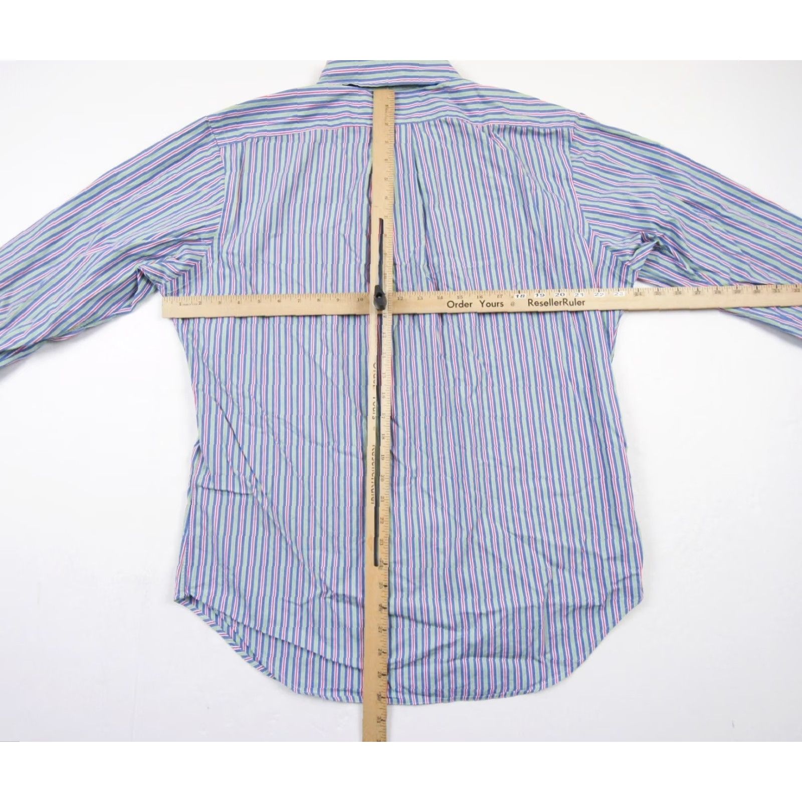 Ralph Lauren VINTAGE Ralph Lauren Men's Shirt Button Up Long Sleeve Striped Blue Classic Fit Preppy Size US L / EU 52-54 / 3 - 7 Thumbnail