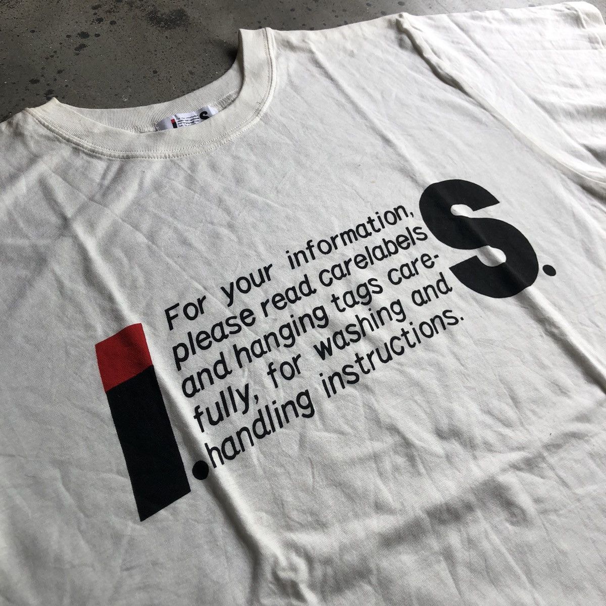 Issey Miyake Vintage Issey Miyake Cares Logo Tee Size US M / EU 48-50 / 2 - 2 Thumbnail