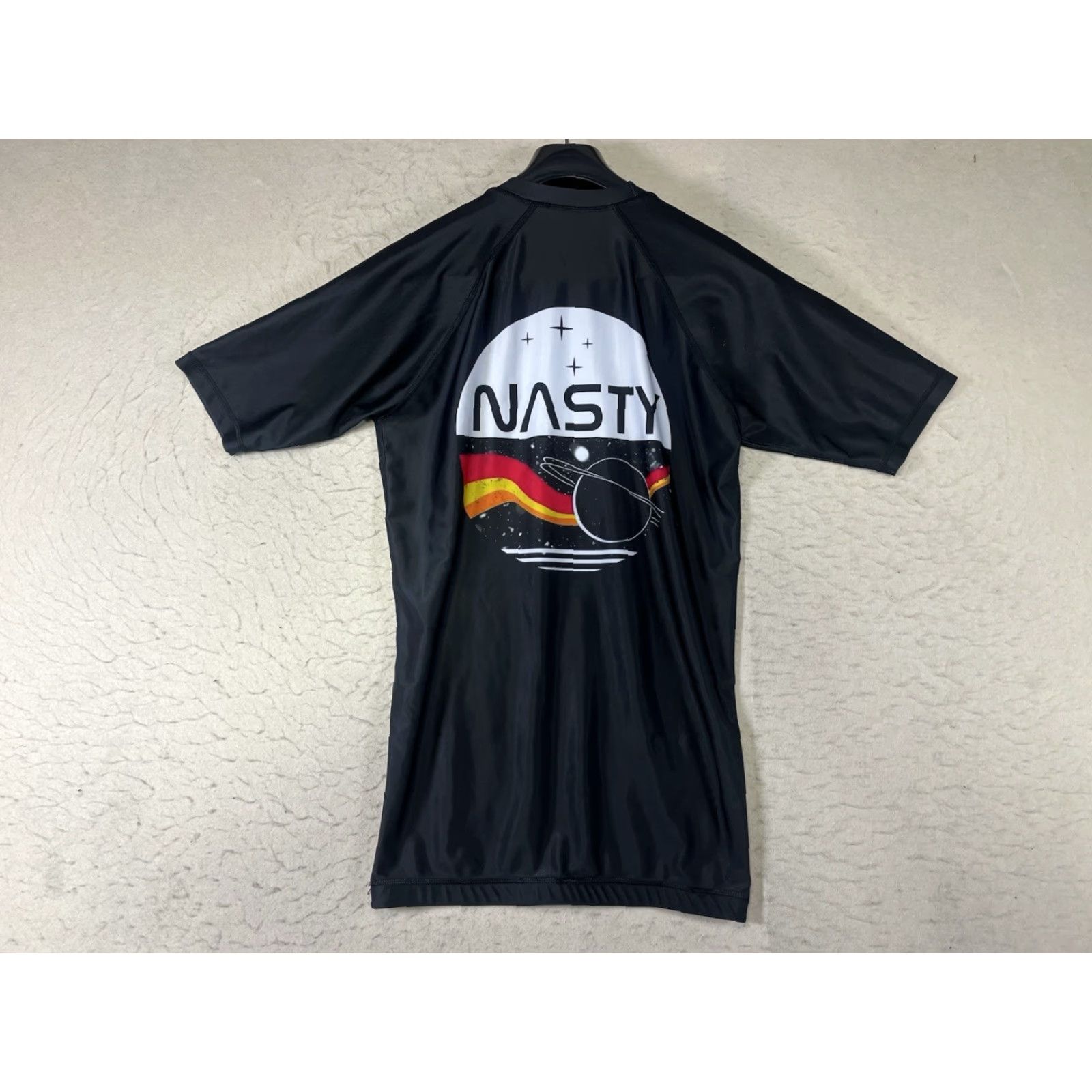 Vintage Jiu Jitsu National City Club Rashguard MMA Shirt Mens Medium Black Short Sleeve Shirt Size US M / EU 48-50 / 2 - 2 Thumbnail