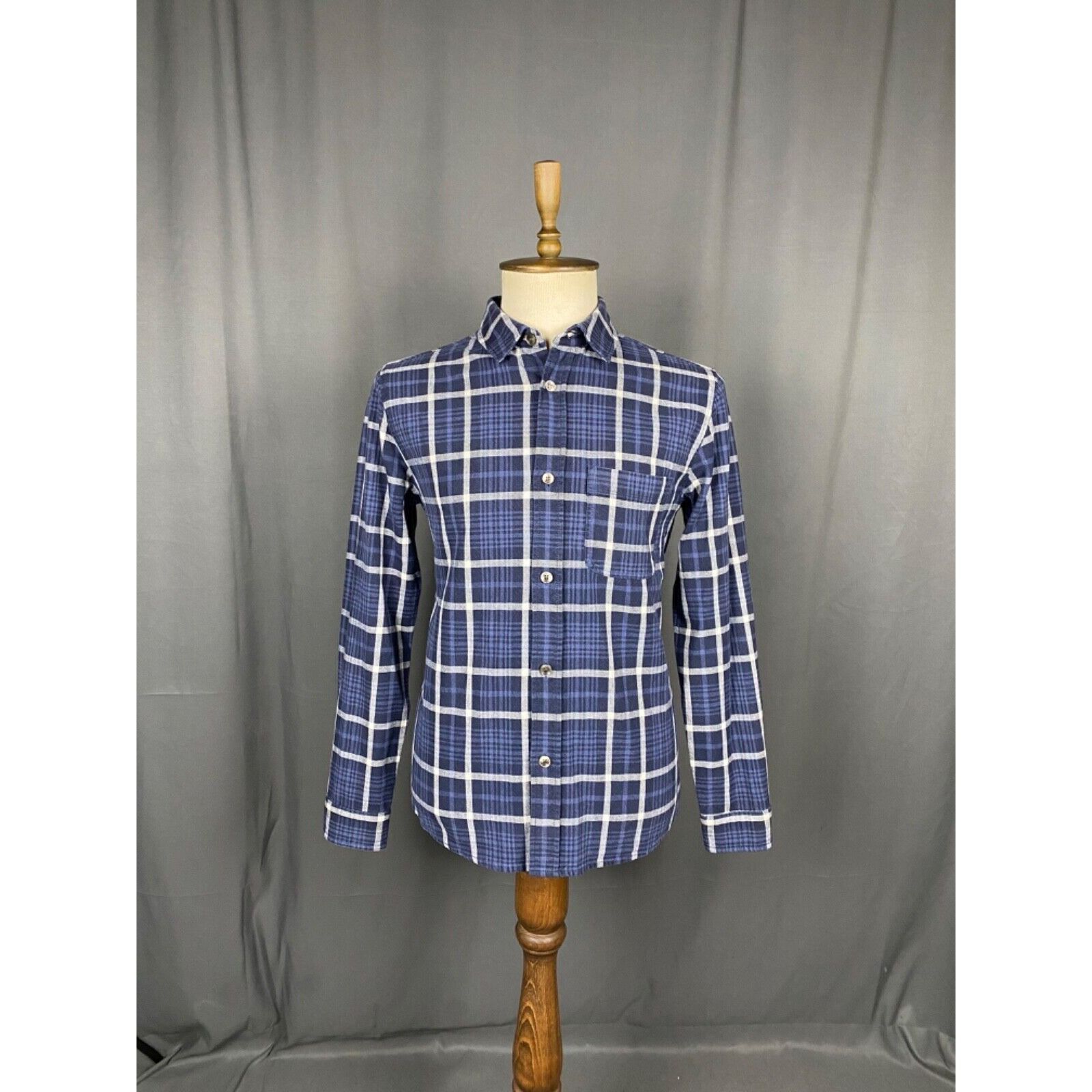A.P.C. MINT! A.P.C. Men's Blue Checked Overshirt Jacket Size M Size US M / EU 48-50 / 2 - 4 Thumbnail