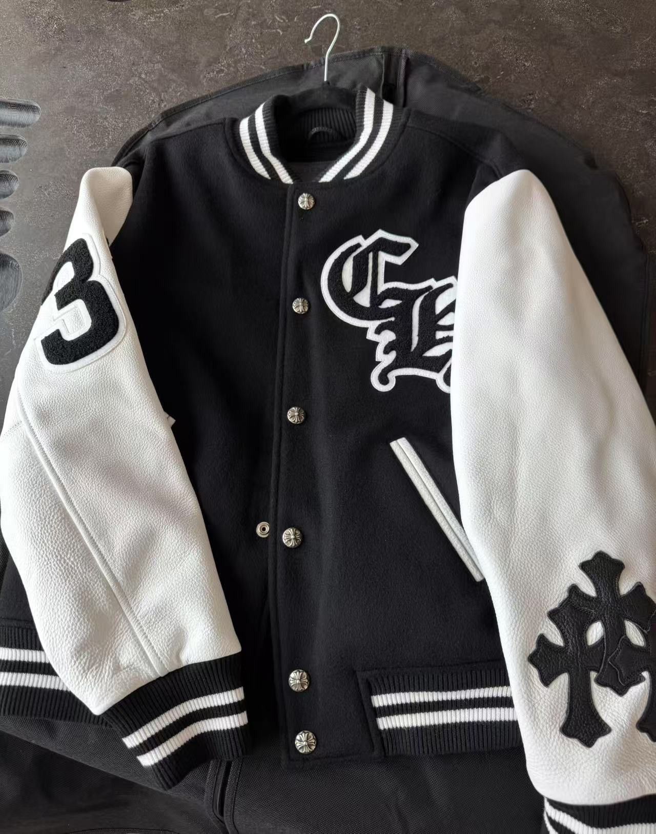 Chrome Hearts Chrome Hearts VIC Varsity Jacket Size US S / EU 44-46 / 1 - 2 Thumbnail