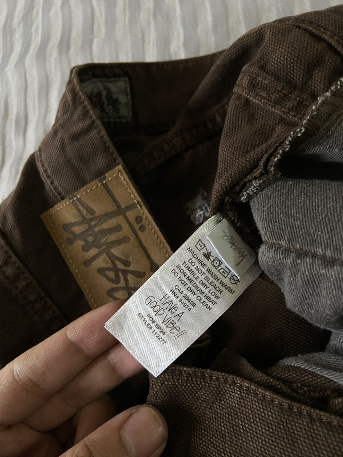 Stussy × Vintage Stussy Washed Brown Denim BigOl Short 28 SIZE Size US 28 / EU 44 - 7 Thumbnail