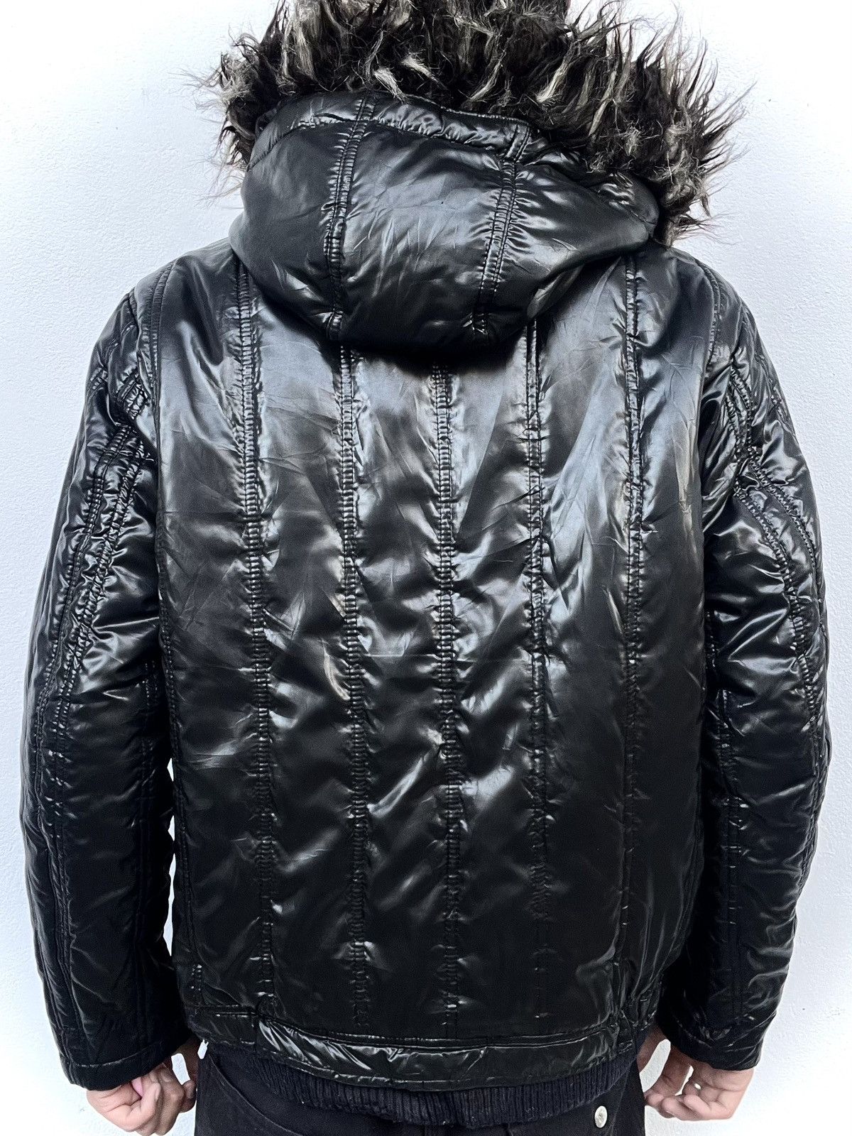 Spinash 2000s Spinash Avant-Garde Fur Puffer Jacket Size US L / EU 52-54 / 3 - 4 Thumbnail