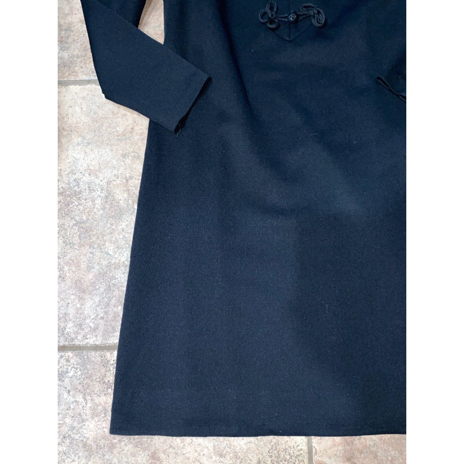 TED LAPIDUS VINTAGE Lapidus Women's Dress Black Size 46 Mid-Length Long Sleeve Casual Swedish Made Size L / US 10 / IT 46 - 4 Thumbnail