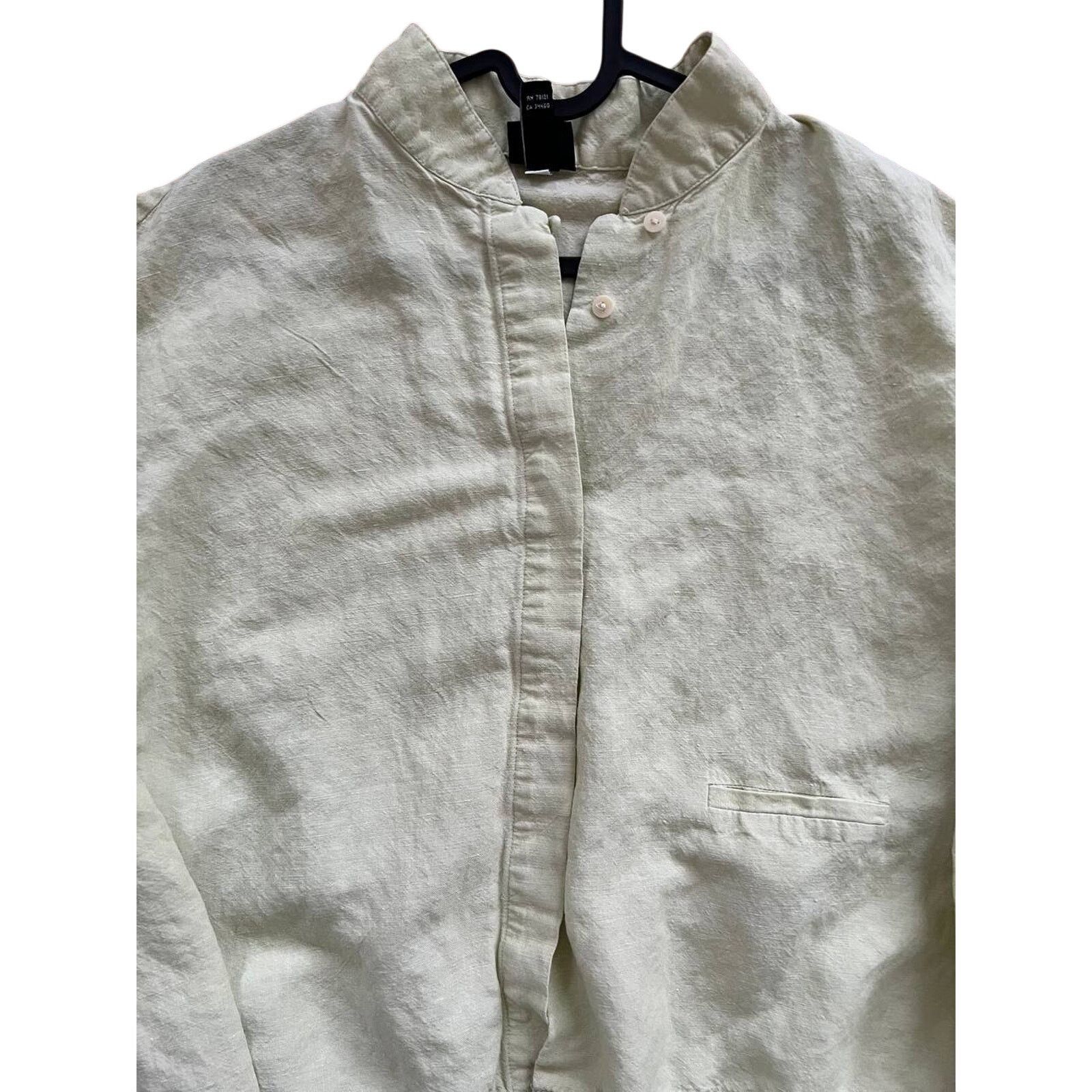 Eileen Fisher Eileen Fisher linen button down USA made top shirt M A001469 Size M / US 6-8 / IT 42-44 - 3 Thumbnail