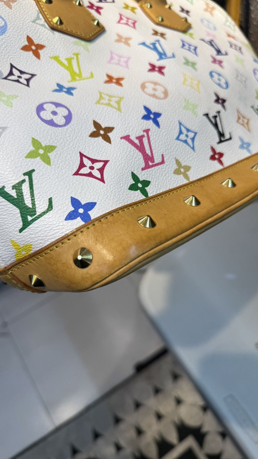 Louis Vuitton LV Takashi Murakami Multicolor Monogram Alma Bag Size ONE SIZE - 5 Thumbnail