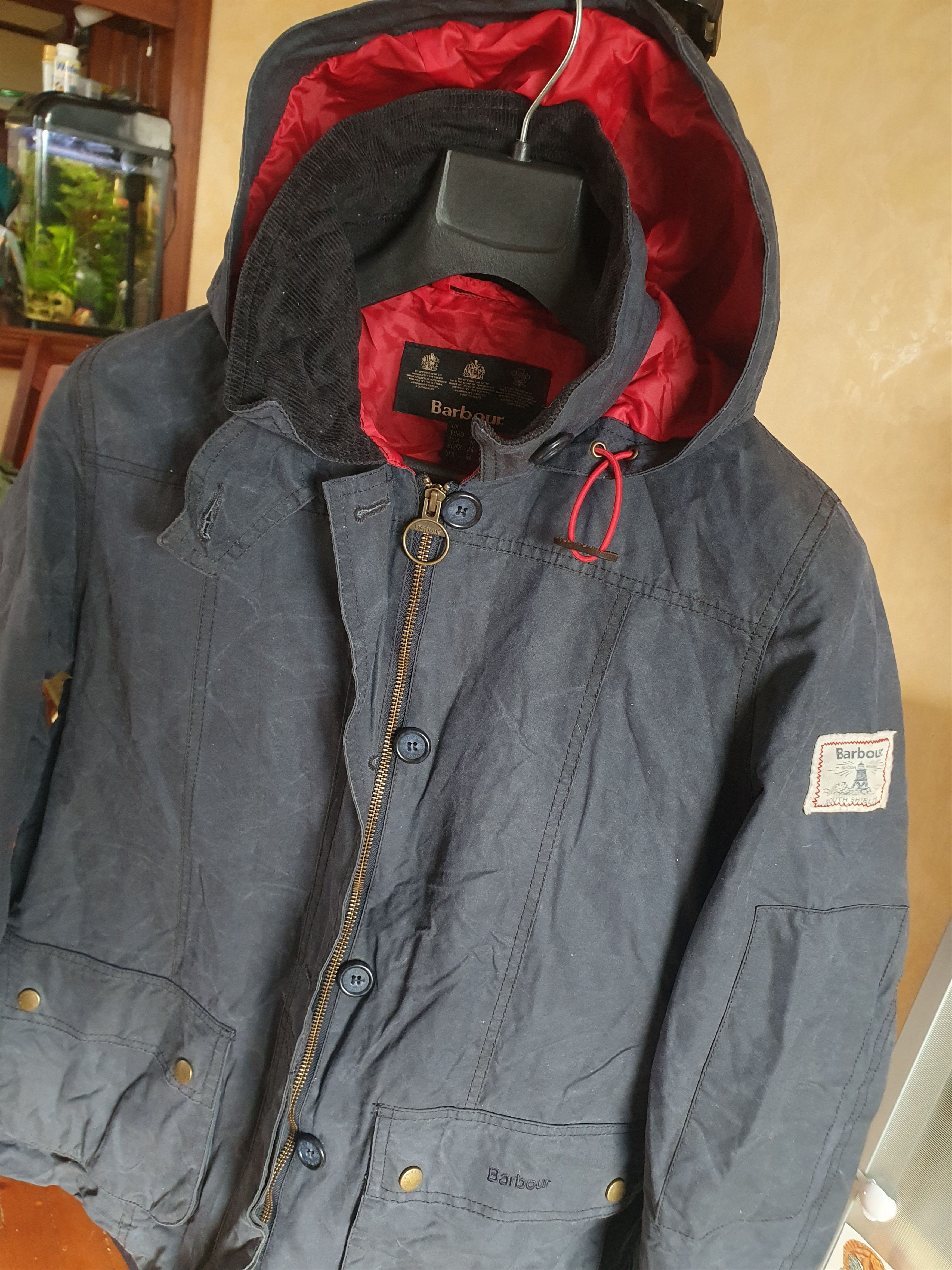 Barbour Barbour Womens Shore Waxed 2013 Jacket LWX0340NY92 Size XL / US 12-14 / IT 48-50 - 10 Thumbnail