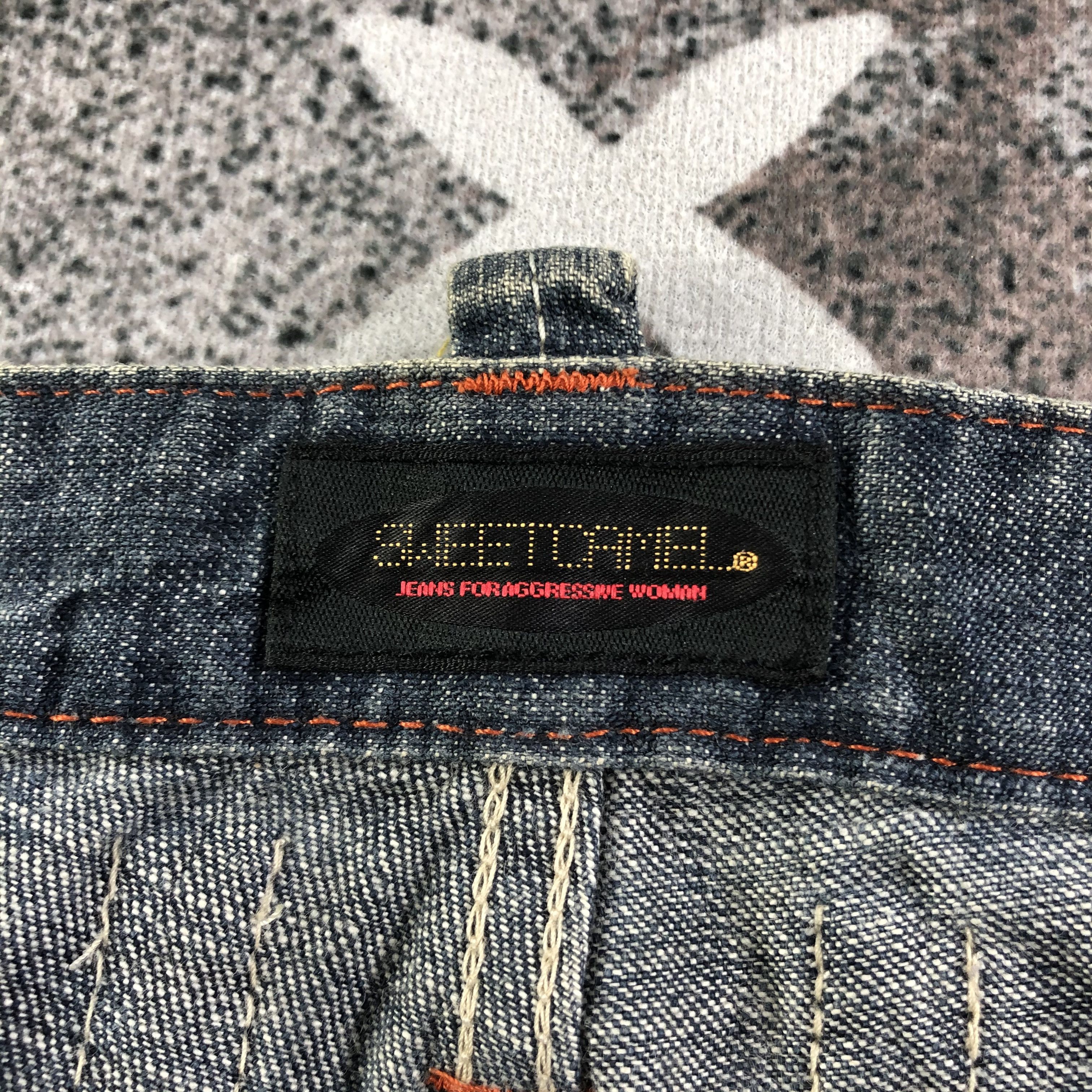 Japanese Brand Sweet Camel Faded Flared Jeans KJ2031 Size 30" / US 8 / IT 44 - 8 Thumbnail