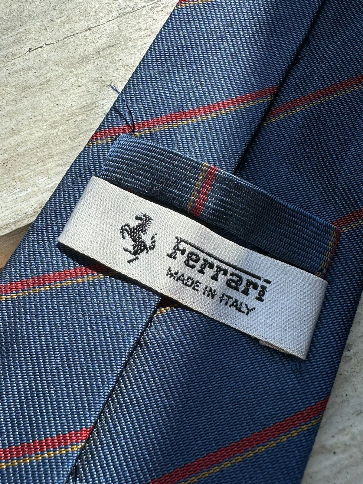 Ferrari × Formula 1 × Vintage Tie Ferrari Monogram vintage 90s With logo formula 1 rare Size ONE SIZE - 3 Thumbnail