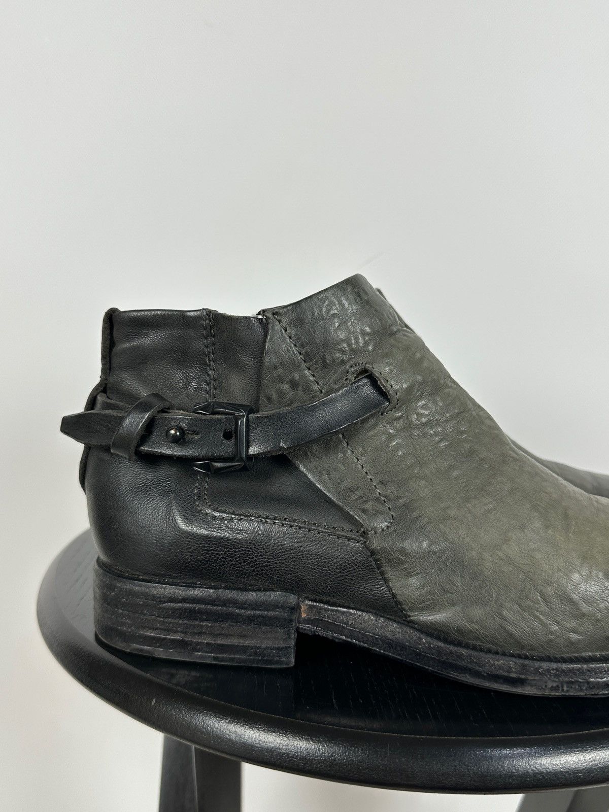 A.S.98 A.S.98. Airstep Leather Biker Ankle Boots Size US 8 / IT 38 - 12 Thumbnail