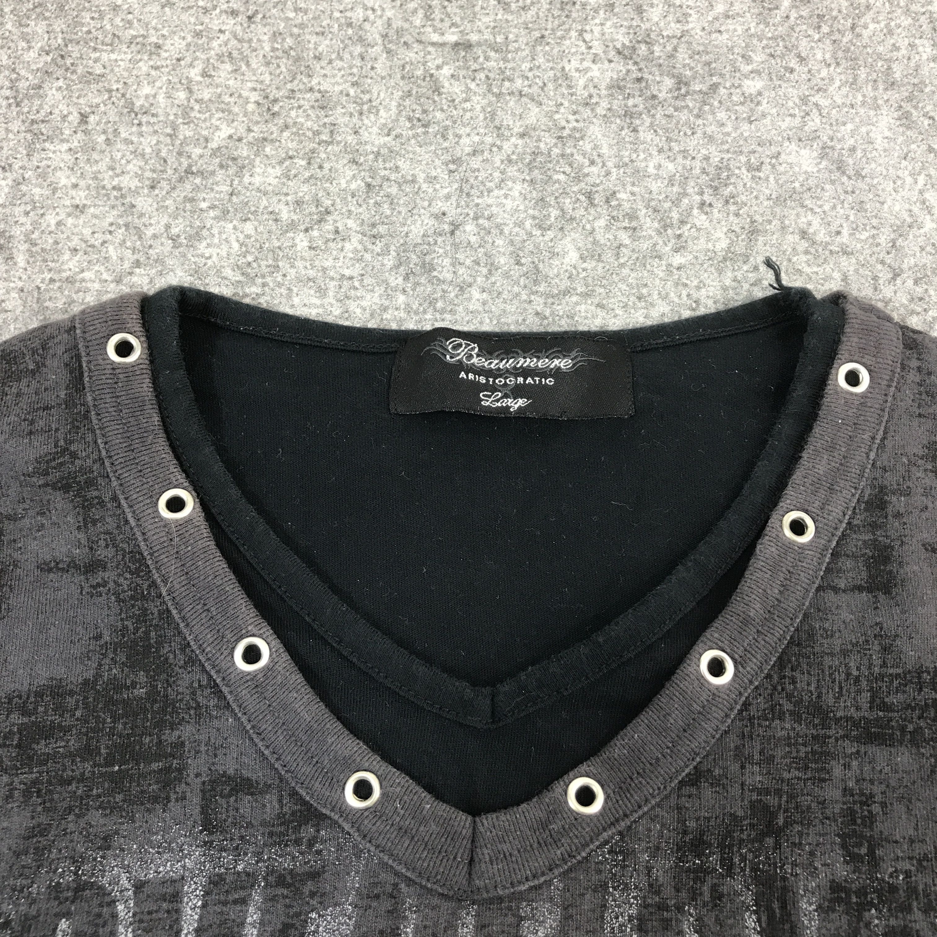 Japanese Brand japan overflow skull punk tshirts Size US L / EU 52-54 / 3 - 5 Thumbnail