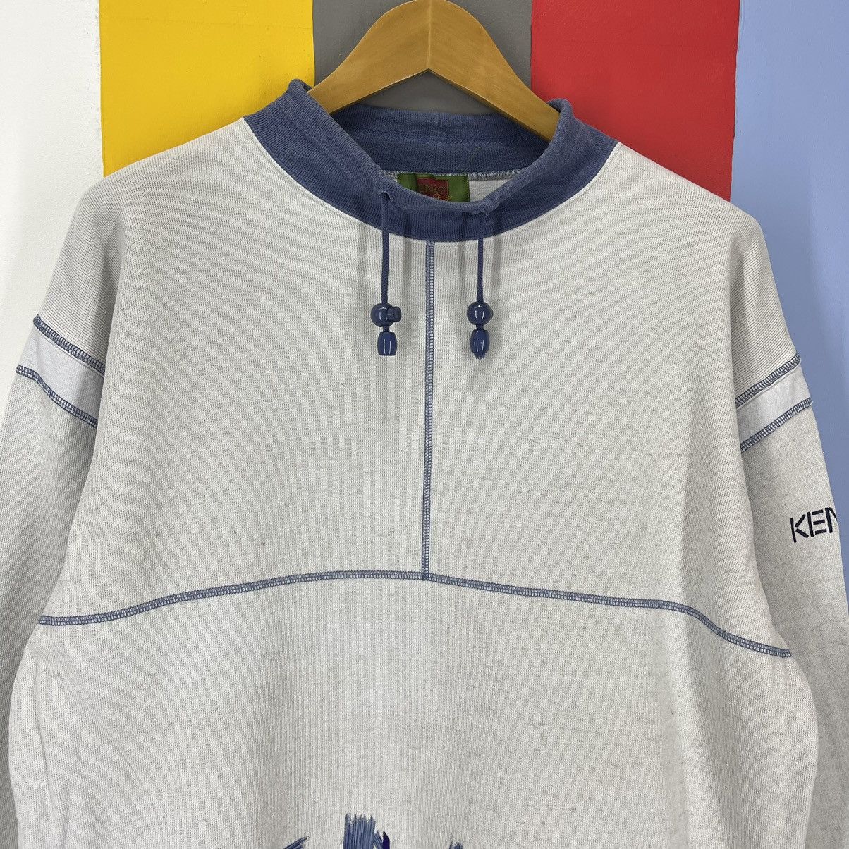 Kenzo KENZO GOLF Rare Design Spellout Sweatshirt #1713/06 Size US L / EU 52-54 / 3 - 3 Thumbnail