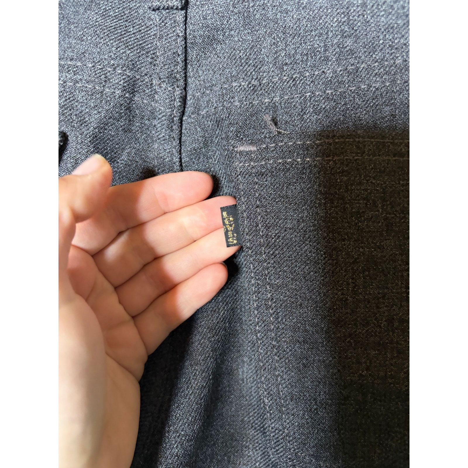 Levi's VNTG 70s Levi’s Sta-Prest Dark Grey Dress Retro Pants 30x30 Size US 30 / EU 46 - 5 Thumbnail