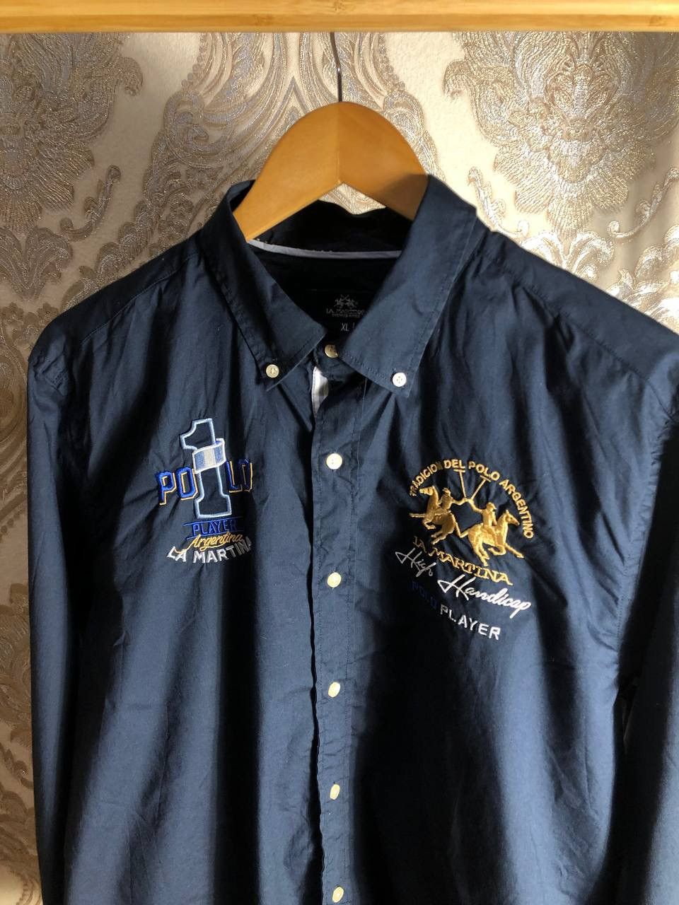La Martina VINTAGE LA MARTINA ITALIAN DESIGNER CLASSIC SHIRT Y2K 90s Size US XL / EU 56 / 4 - 2 Thumbnail