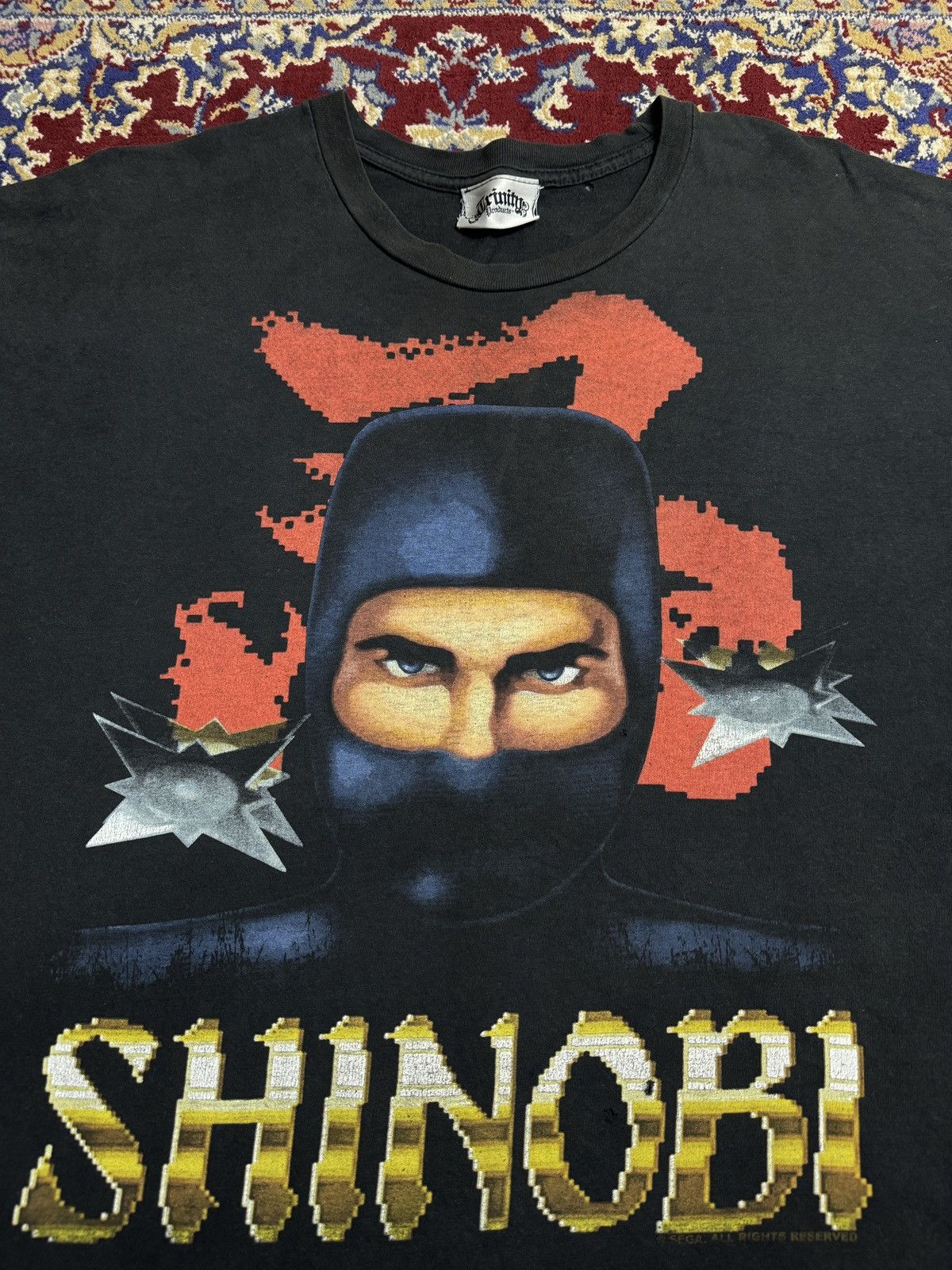 Playstation Vintage 2000s SEGA Shinobi Playstation video game promo tee Size US XXL / EU 58 / 5 - 1 Thumbnail