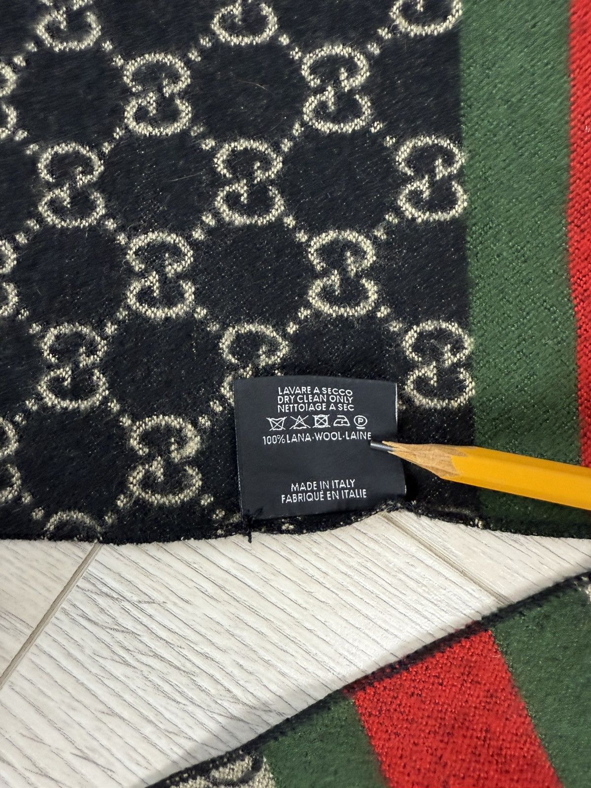 Gucci Gucci monogram Wool scarf Size ONE SIZE - 6 Thumbnail