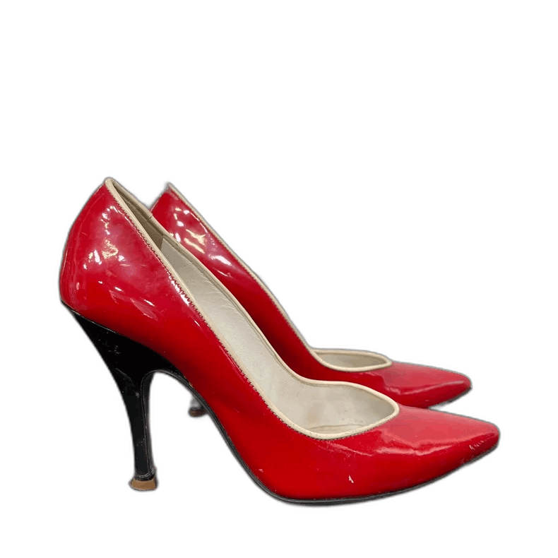 Dolce & Gabbana D&G High Heels in Bright Red Color Size US 5 / IT 35 - 1 Thumbnail