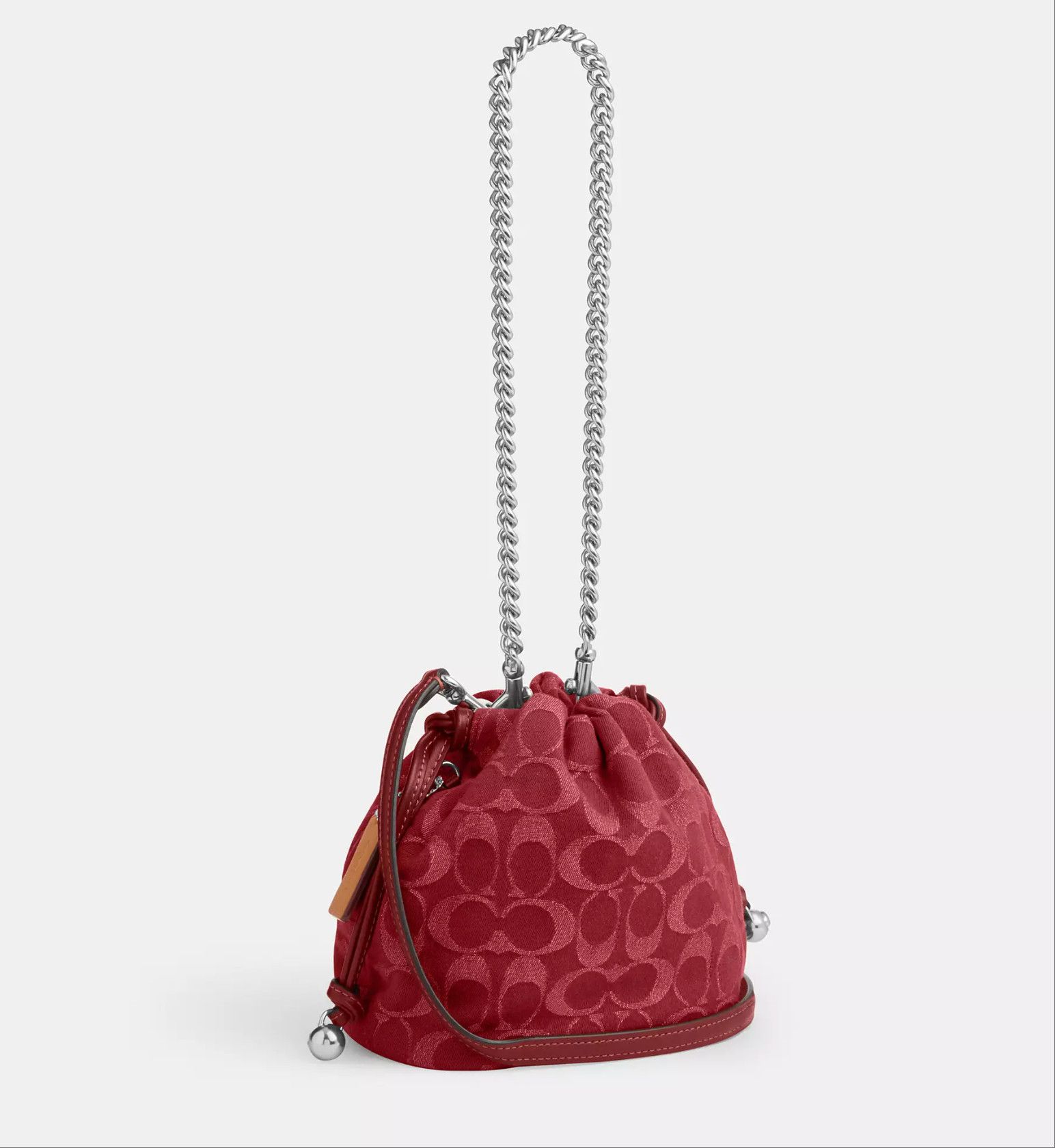 Coach Faye Mini Drawstring Bag In Signature Denim CCZ45 Size ONE SIZE - 9 Thumbnail