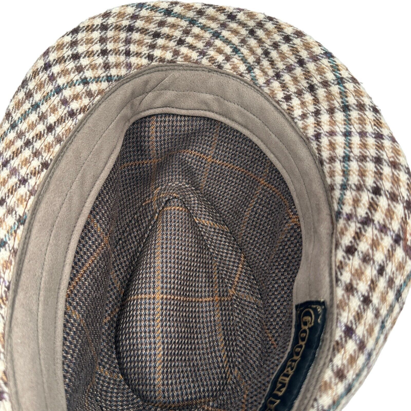 Goorin Bros. Goorin Bros Fedora Hat Medium Beige Brown Paid Band Trilby Size ONE SIZE - 8 Thumbnail