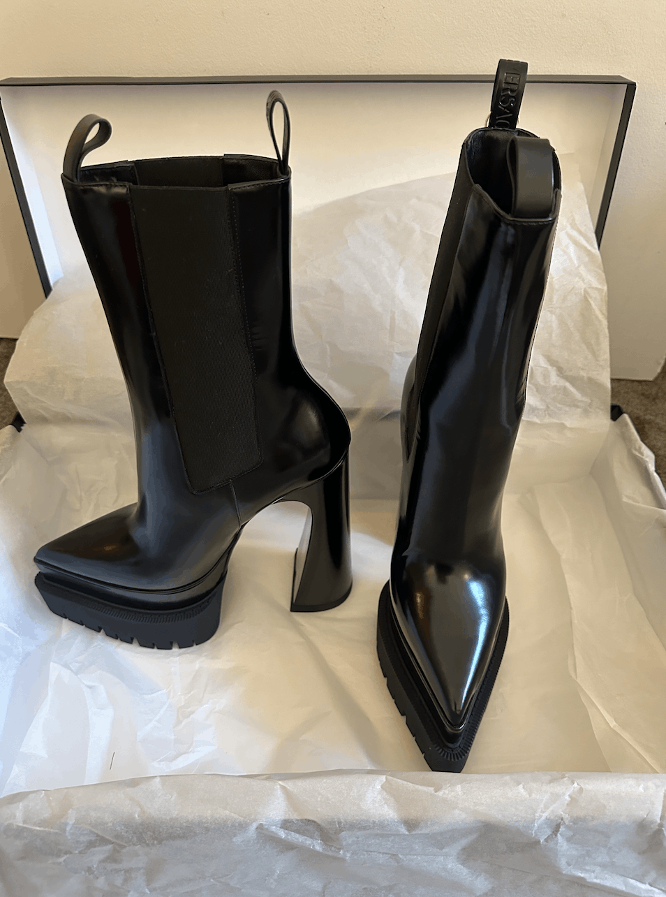 Versace Aevitas Platform Boots Size US 7.5 / IT 37.5 - 2 Thumbnail