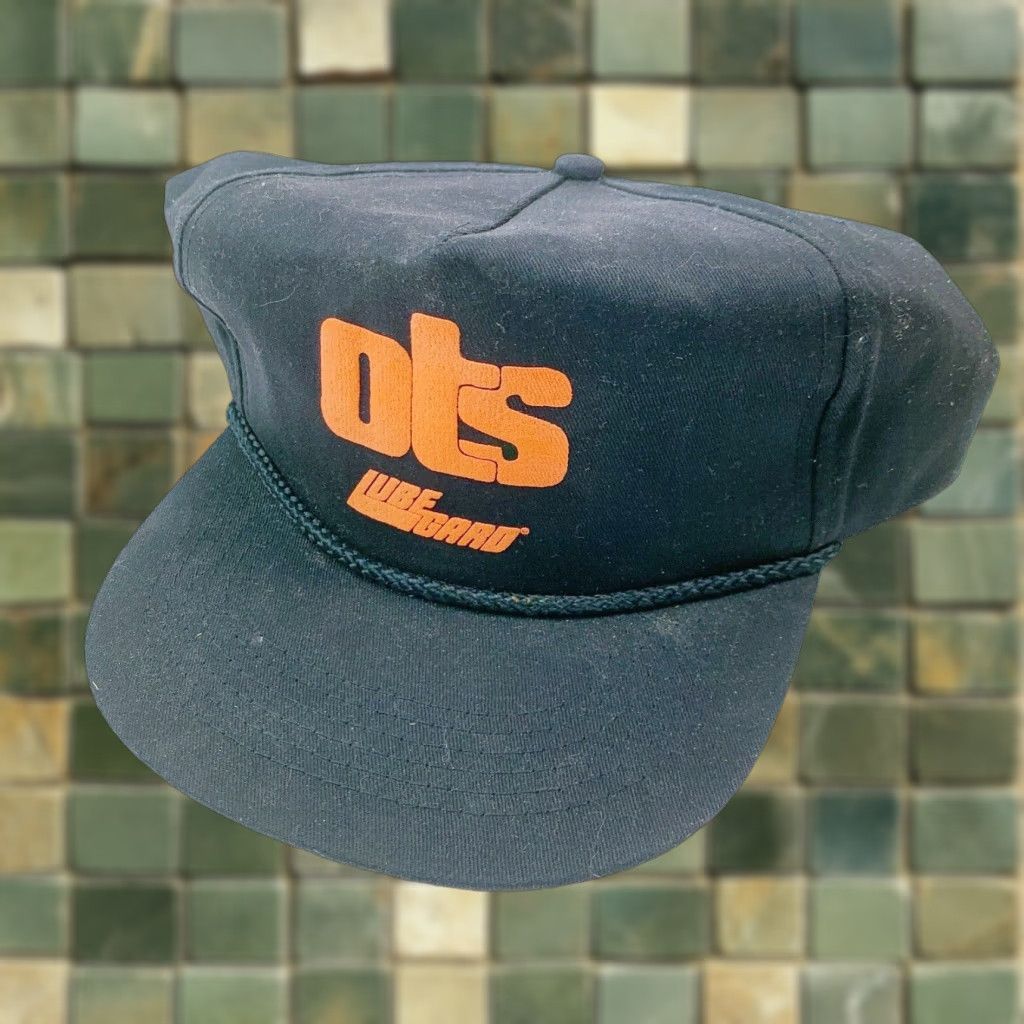 Roper VINTAGE RCC OTS Lube Gard Black Orange Rope Snapback Hat Cap Cap Snapback Adjustable One Size Men/Kid Unisex Men’s Women’s Mens Womens Size ONE SIZE - 1 Thumbnail