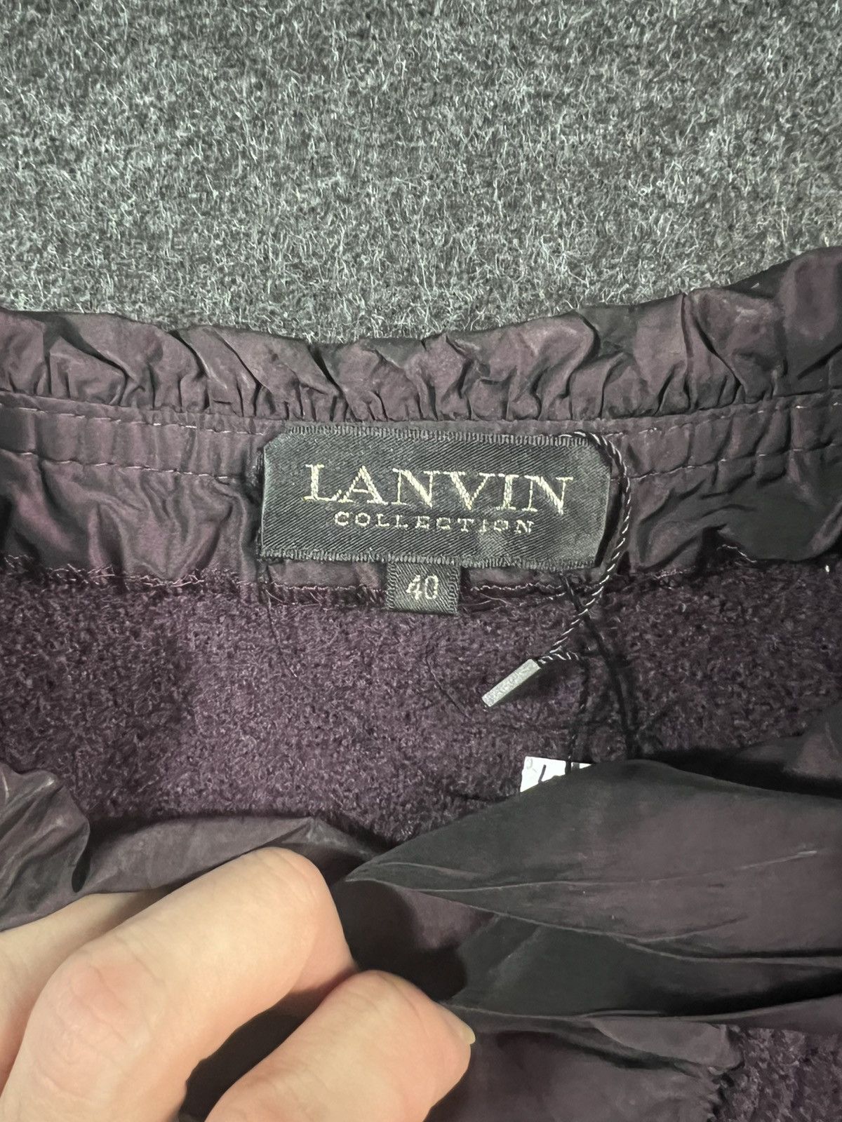 Lanvin Lanvin Light Blouse Purple With Ruff Rare Size S / US 4 / IT 40 - 3 Thumbnail