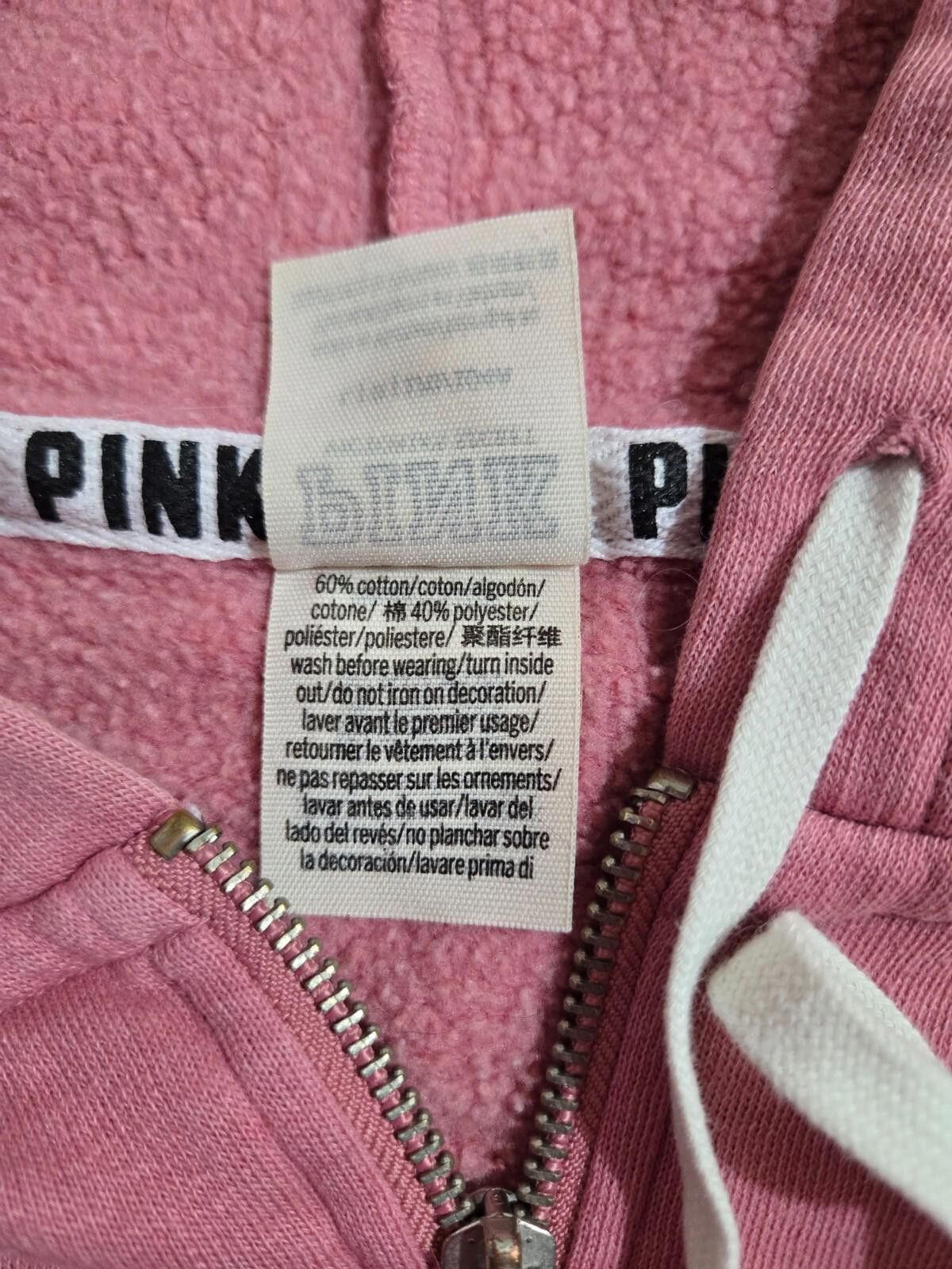 Designer Victoria's Secret PINK Tie Dye Full Zip Hoodie Size Large Size L / US 10 / IT 46 - 3 Thumbnail
