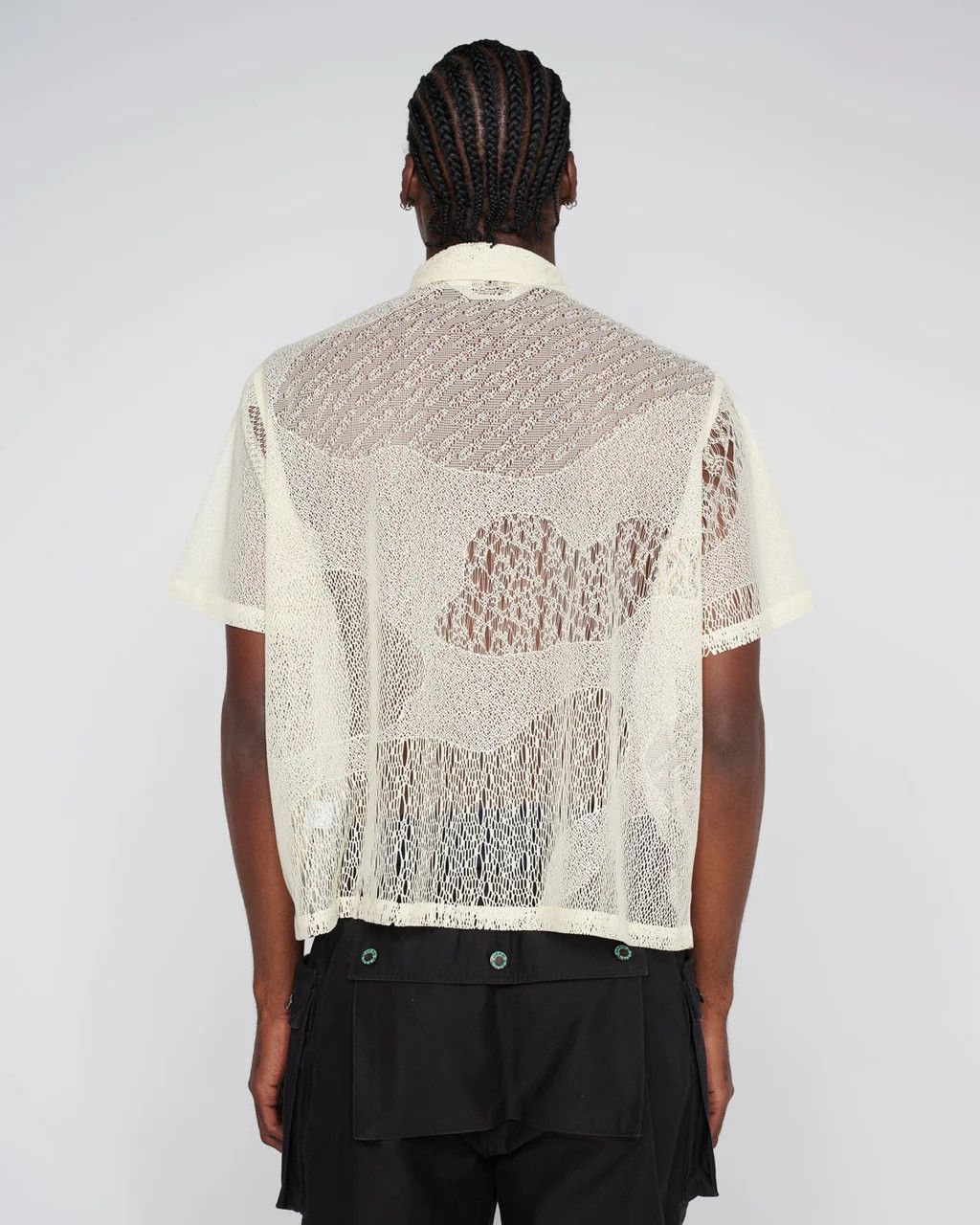 Brain Dead ENGINEERED MESH SHORT SLEEVE BUTTON UP Size US L / EU 52-54 / 3 - 2 Thumbnail