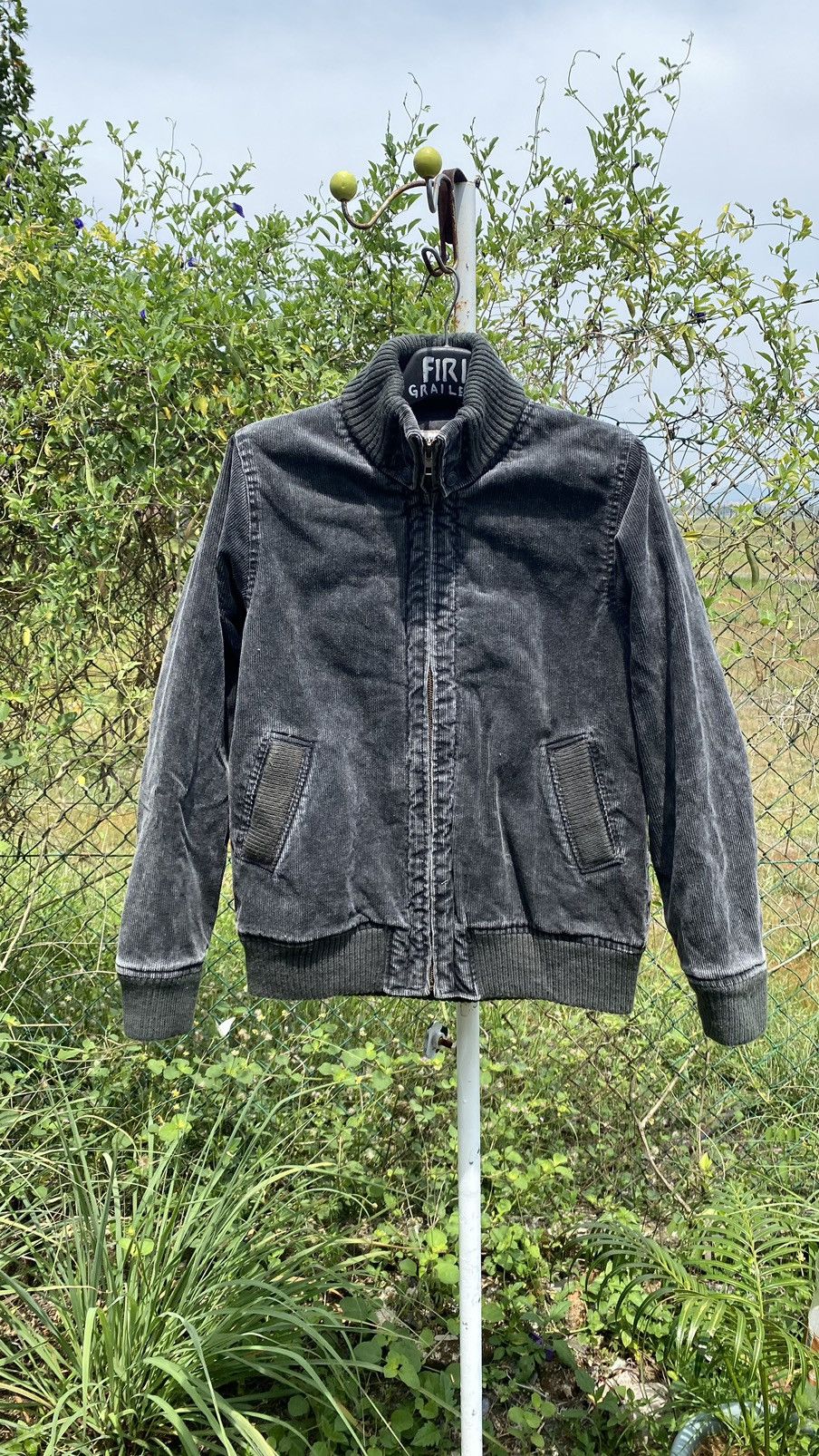 Vintage Black Dog Corduroy Pigment Dyeing Jacket Size US L / EU 52-54 / 3 - 1 Thumbnail