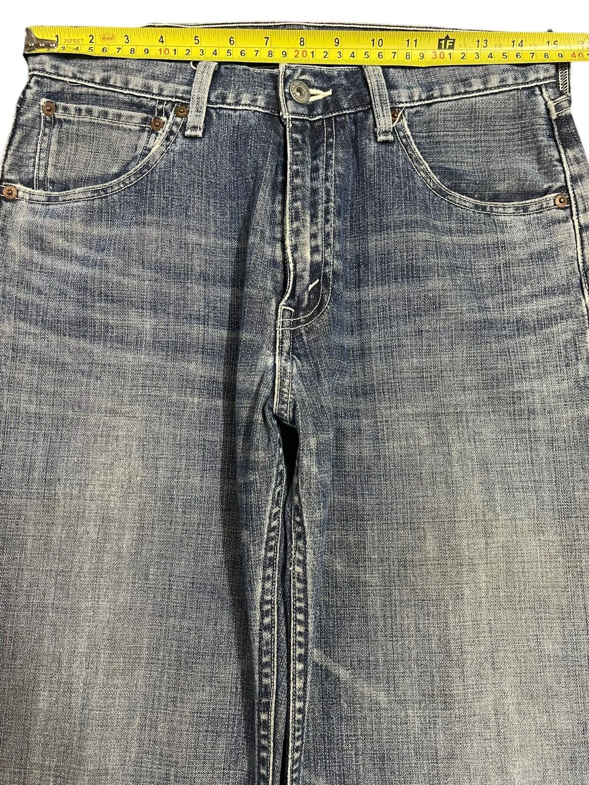 Levi's Vintage 90s Levis 503 Blue Wash Distress Style Baggy Jeans Size US 30 / EU 46 - 12 Thumbnail
