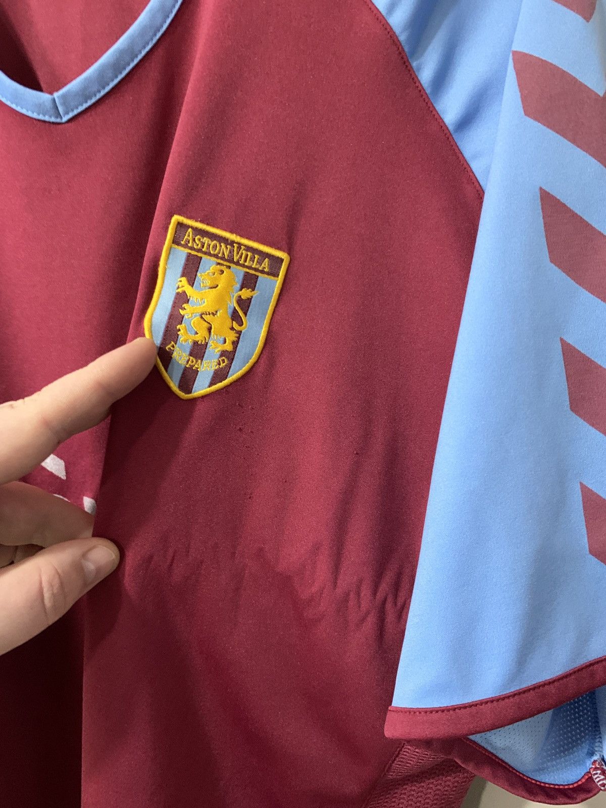 Vintage Aston Villa Home Football Shirt Hummel Vintage Soccer XXL Size US XXL / EU 58 / 5 - 4 Thumbnail