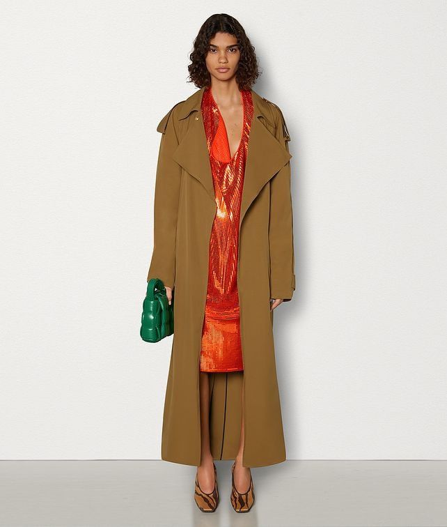 Bottega Veneta o1y0725 Mini Dress in Orange Size XS / US 0-2 / IT 36-38 - 4 Thumbnail