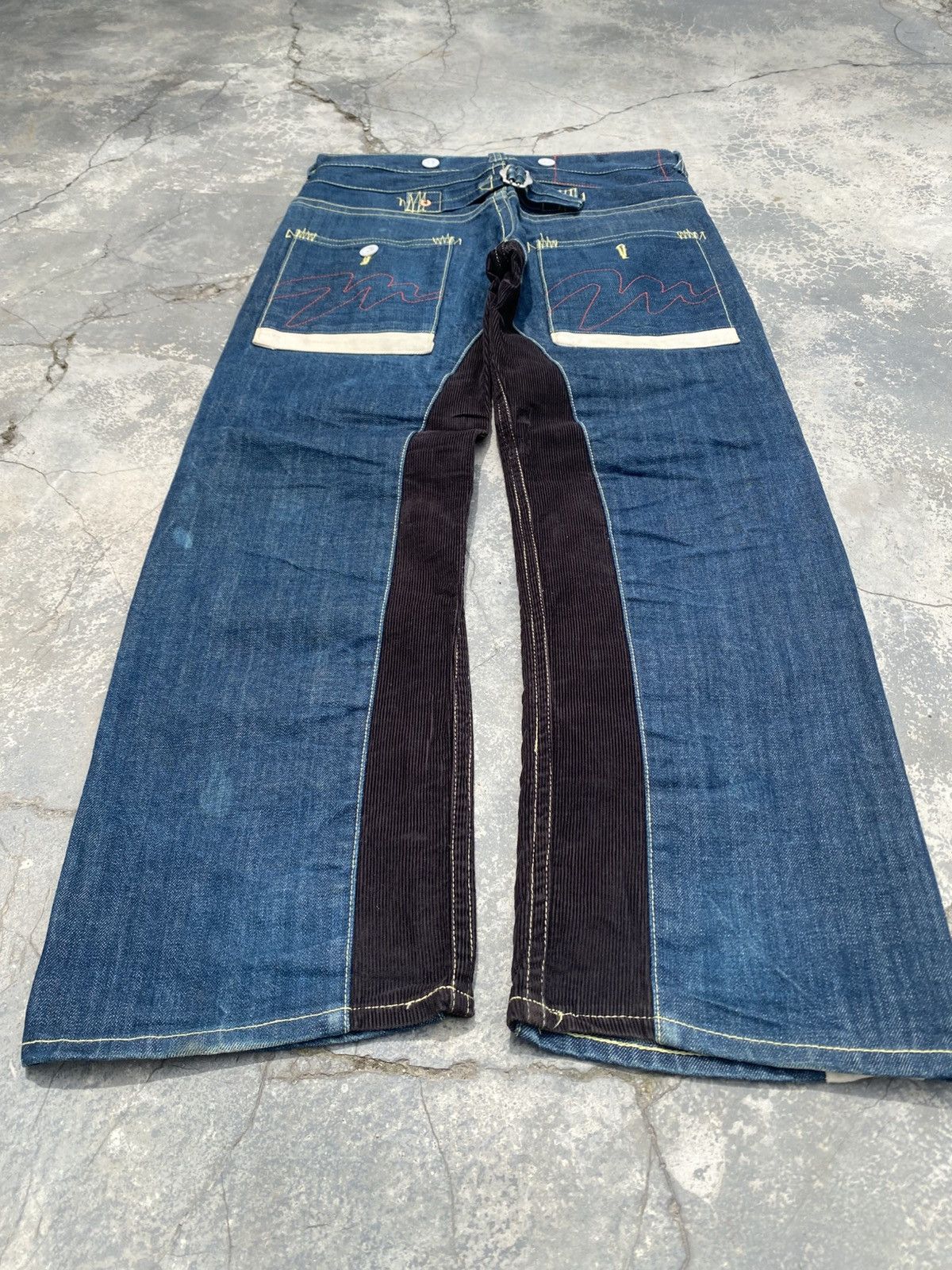 Japanese Brand MIXED UP CONFUSION Hybrid Jeans Size US 33 - 6 Thumbnail