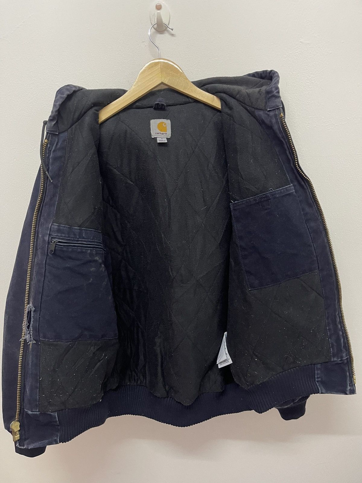 Carhartt Vintage DETROIT CARHARTT NAVY DUCK CANVAS HOODIES Size US S / EU 44-46 / 1 - 4 Thumbnail