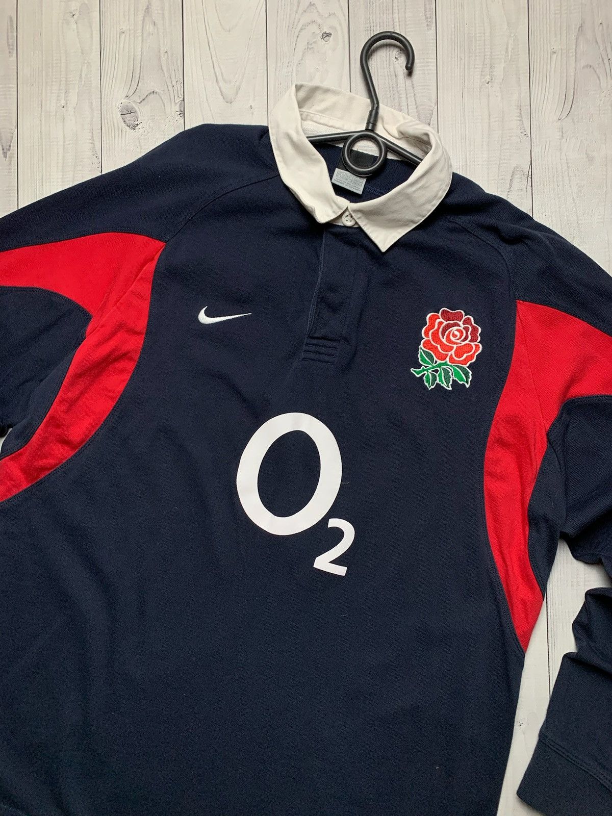Nike × Vintage Vintage Nike Rugby England jersey size XL logo Size US XL / EU 56 / 4 - 3 Thumbnail