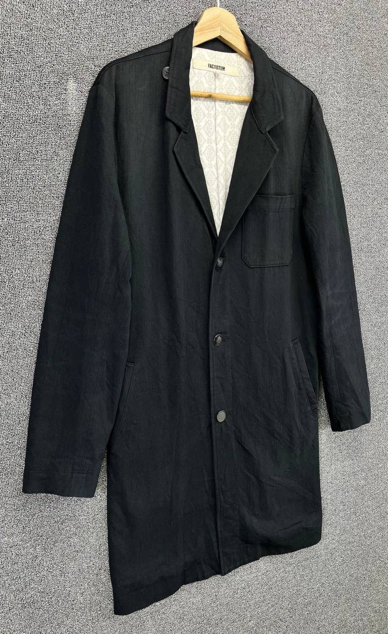 FACTOTUM Vintage Factotum Black Long Jacket Size M / US 6-8 / IT 42-44 - 4 Thumbnail