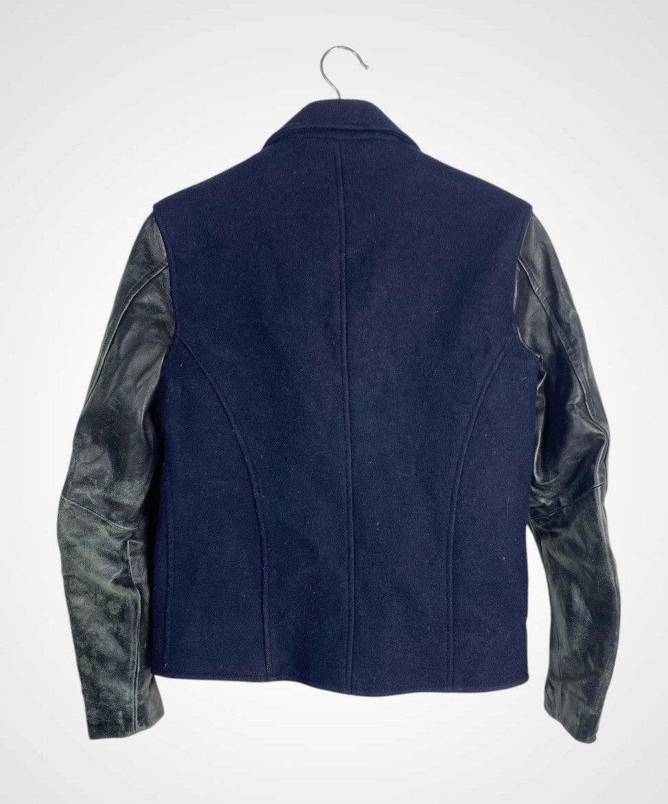 Designer × Edifice Japan A12 Edifice Double Colar Wool Sleeve Leather Jacket Size US S / EU 44-46 / 1 - 3 Thumbnail