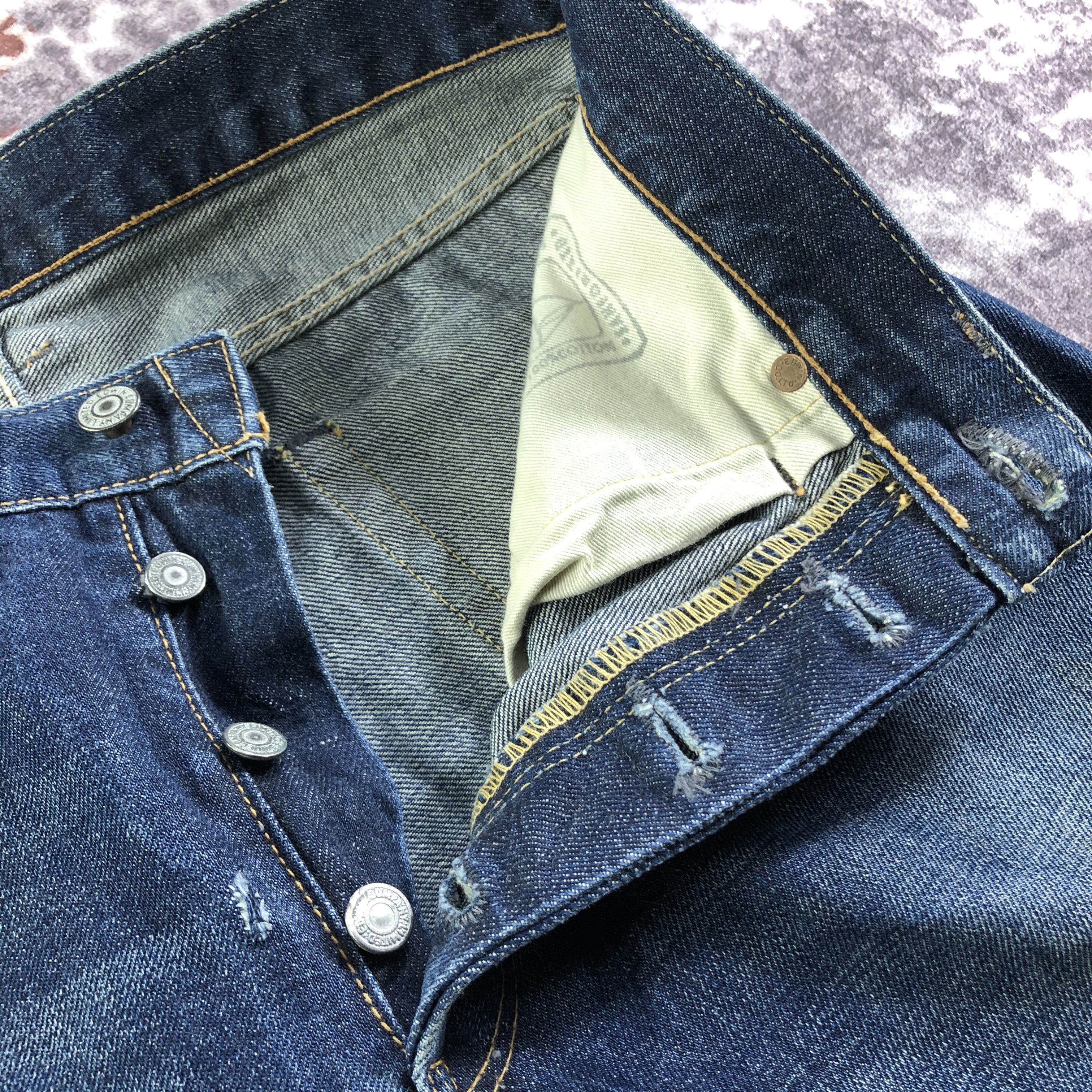 Edwin Vintage Blue Wash Edwin 505 Selvedge Jeans-JM3622 Size US 31 - 9 Thumbnail