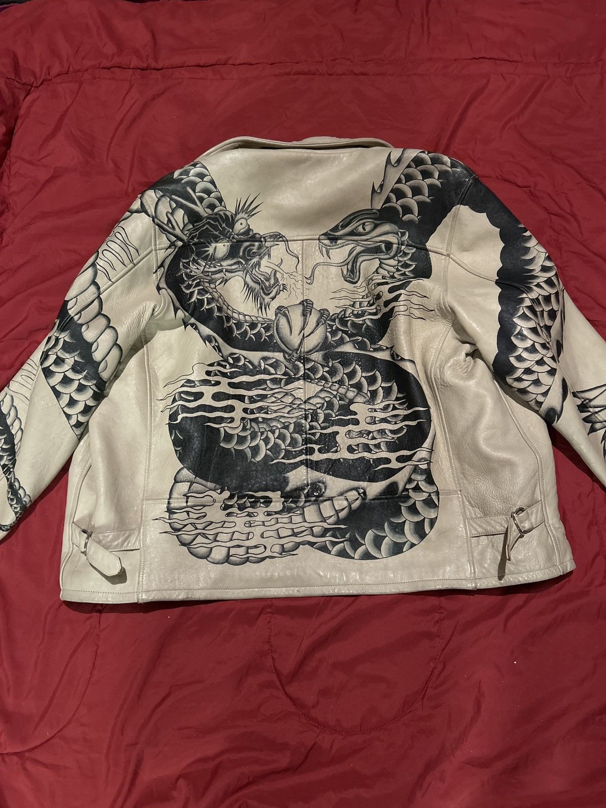 Avirex Avirex Snake and Dragon Leather Jacket Size US XXL / EU 58 / 5 - 1 Thumbnail
