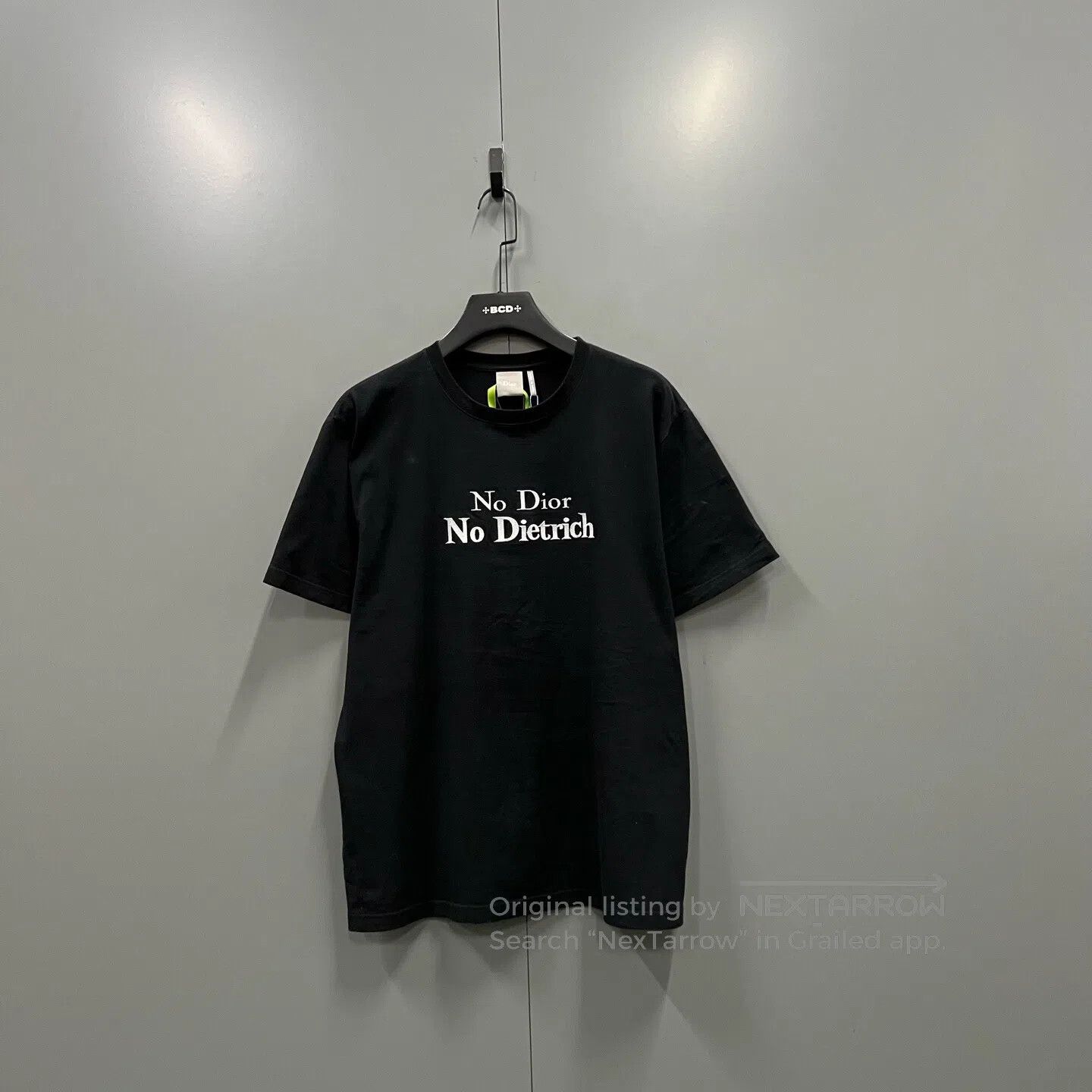 Dior 2018 Dior Homme Atelier Men's Logo-printed Black T-shirt