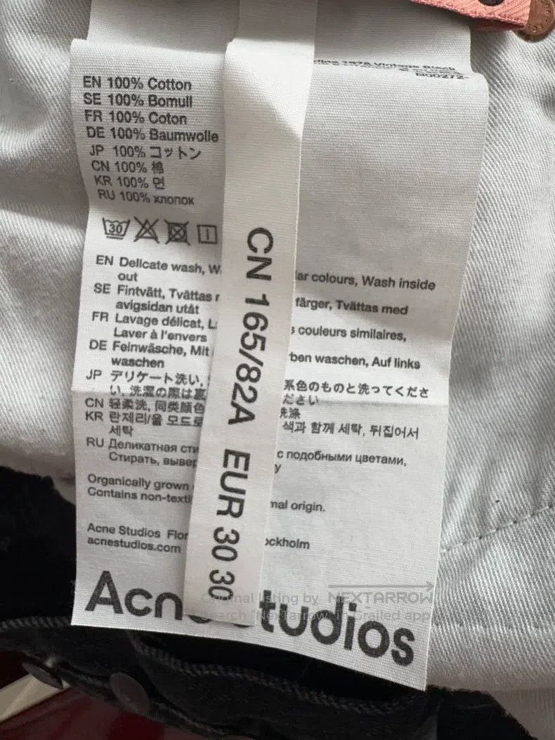 Acne Studios Acne Studios Black Denim Pants Size US 30 / EU 46 - 4 Thumbnail