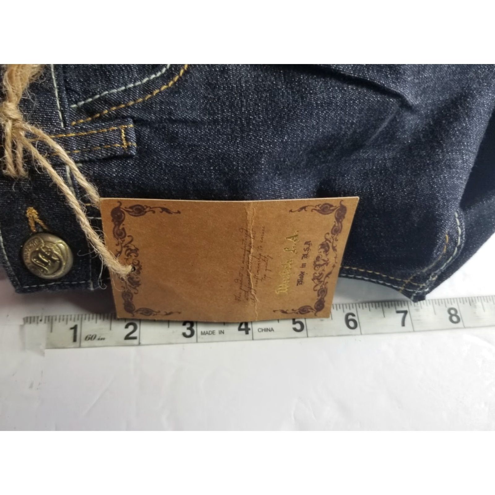 Vintage VINTAGE Watch L. A. Jeans Blue Bootcut 32in Inseam High Rise 26 Waist Women's Size 1 USA Jeans Womens Bootcut 100% Cotton Size 25" / US 0 / IT 36 - 4 Thumbnail