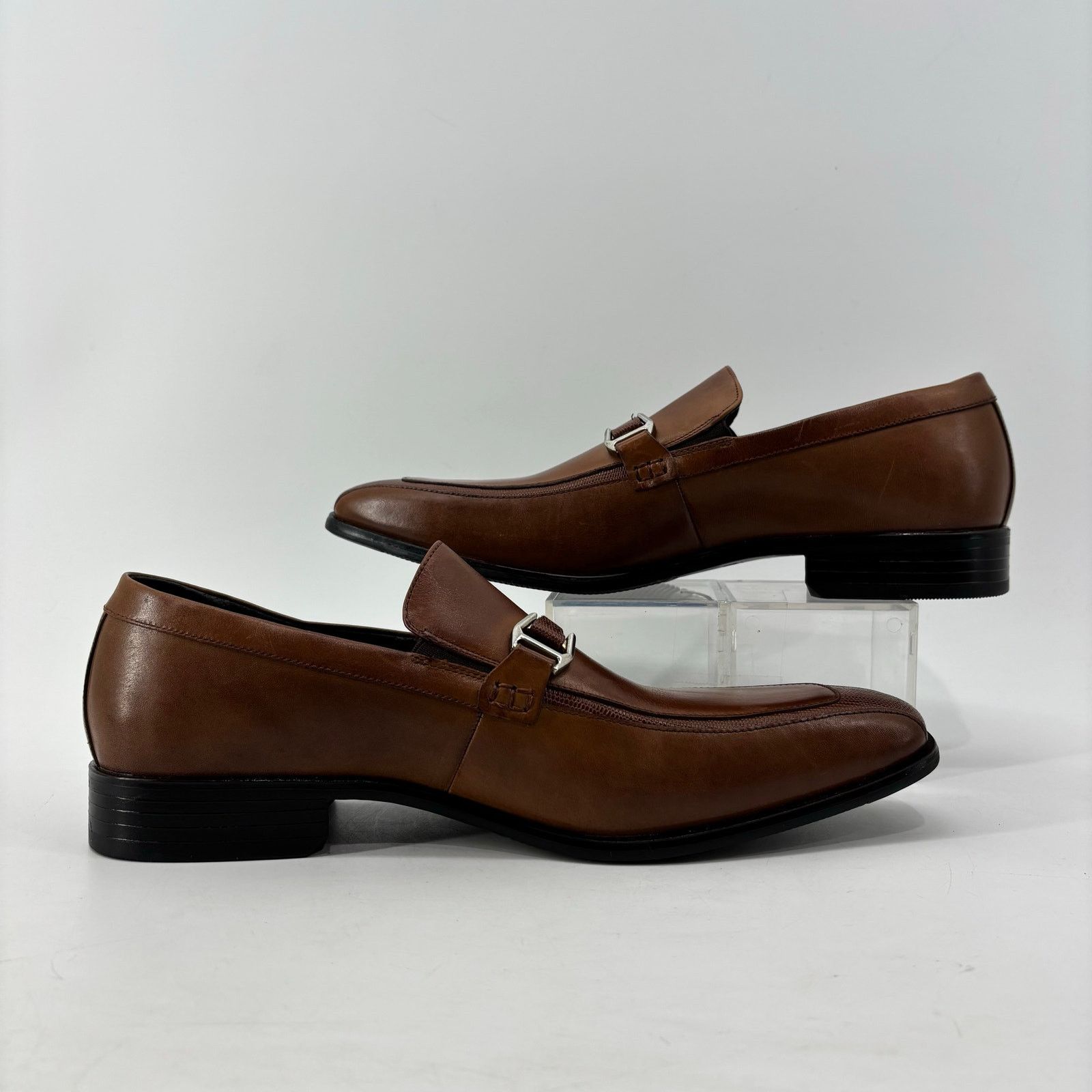 Stacy Adams Stacy Adams Mens Sz 10 Maxfield Slip On Loafer Brown Oxford Size US 10 / EU 43 - 8 Thumbnail