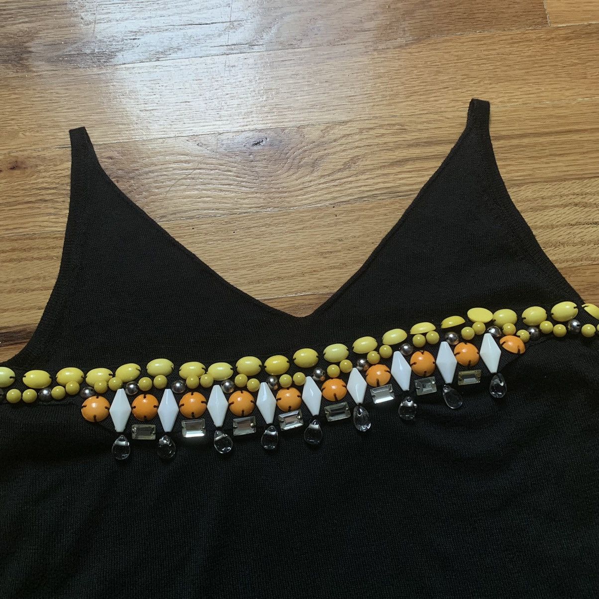 Chloe × Phoebe Philo SS2002 Hand-Beaded Crop Top Size S / US 4 / IT 40 - 2 Thumbnail