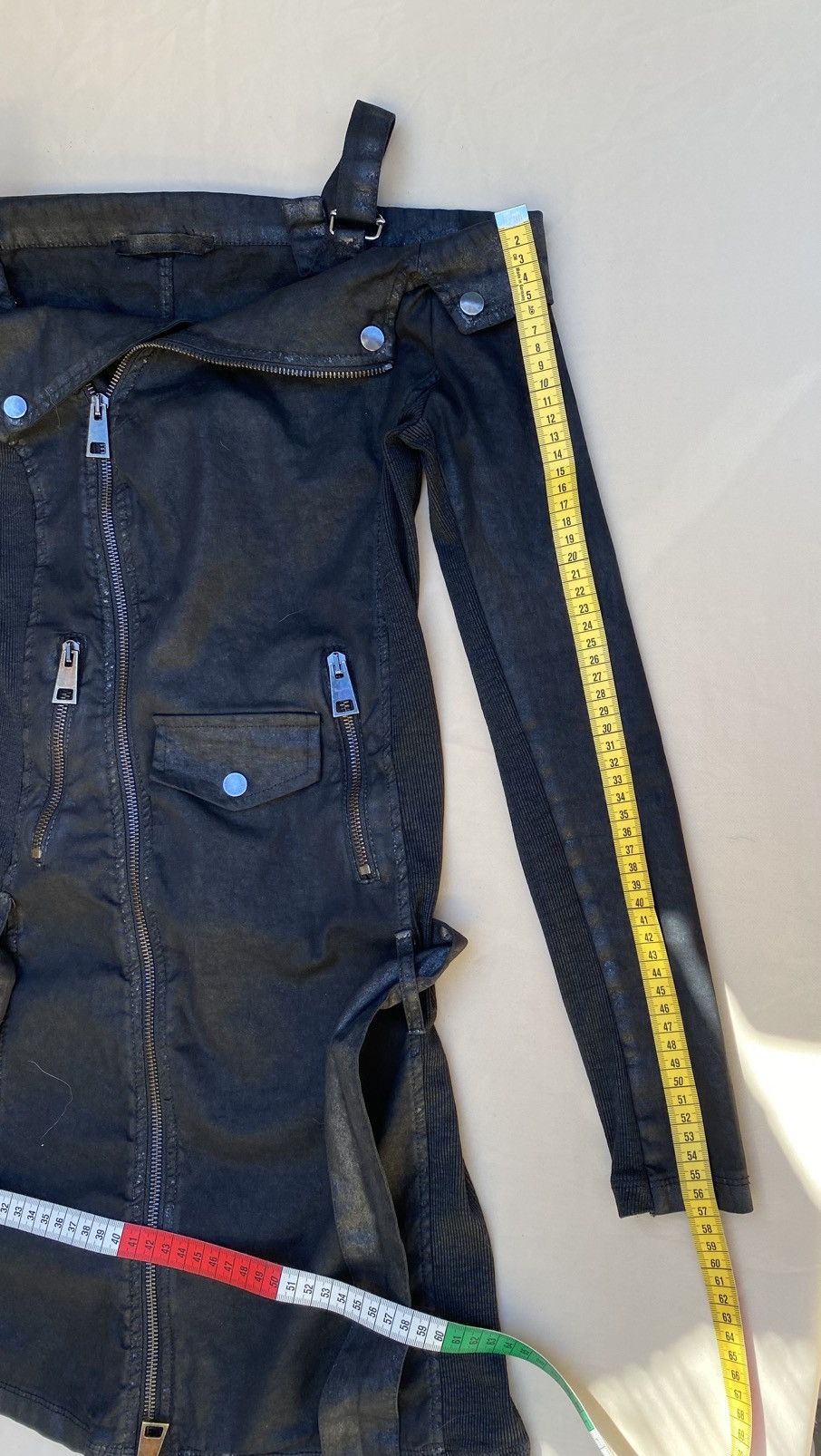 La Haine Inside Us La Haine Inside Us Coated Asymmetric Biker Top Jacket Size S Size S / US 4 / IT 40 - 13 Thumbnail