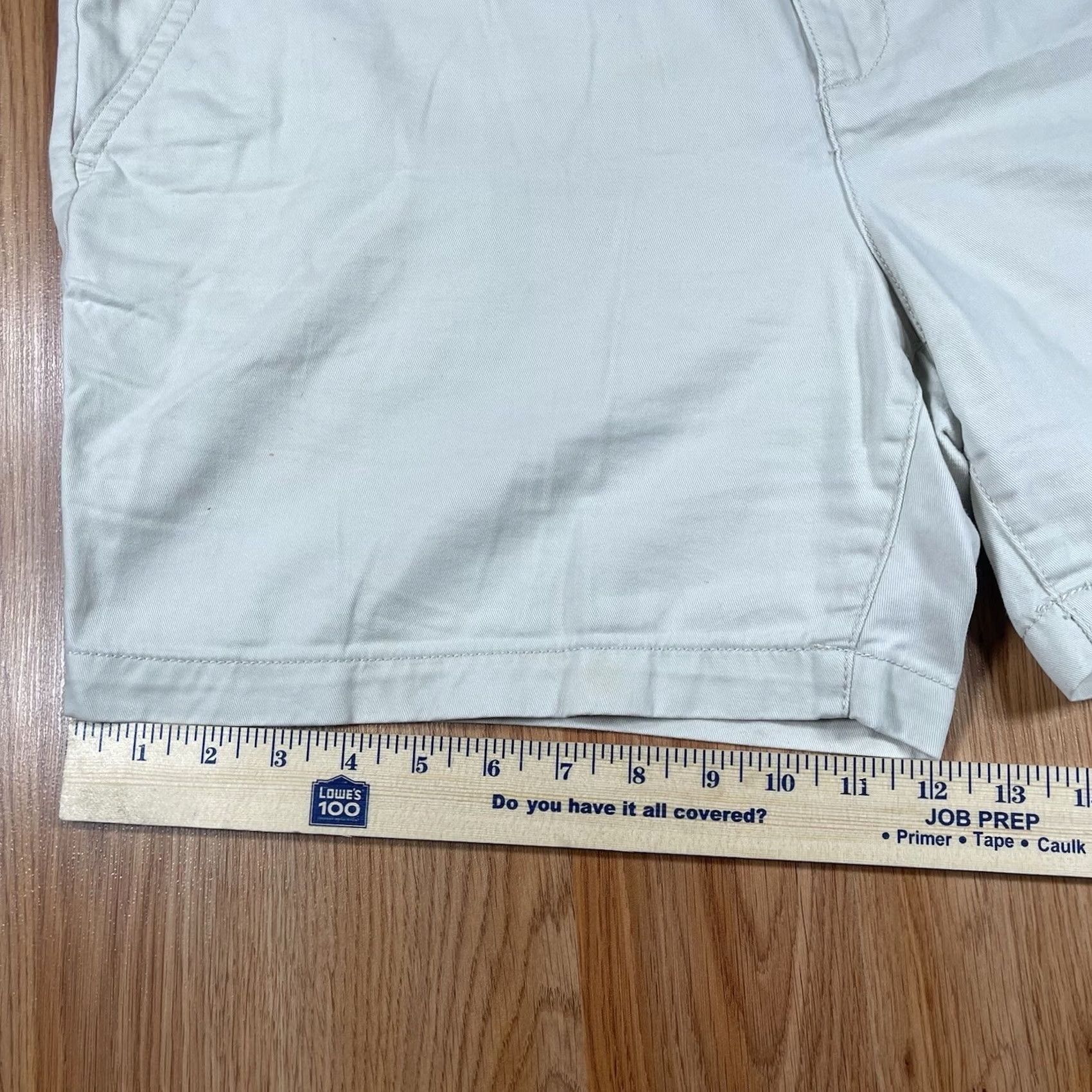 Eddie Bauer VINTAGE Eddie Bauer Shorts Womens 16 Beige LegendWash Chino Flat Front Khaki Slacks Size 38" / US 16 / IT 52 - 5 Thumbnail